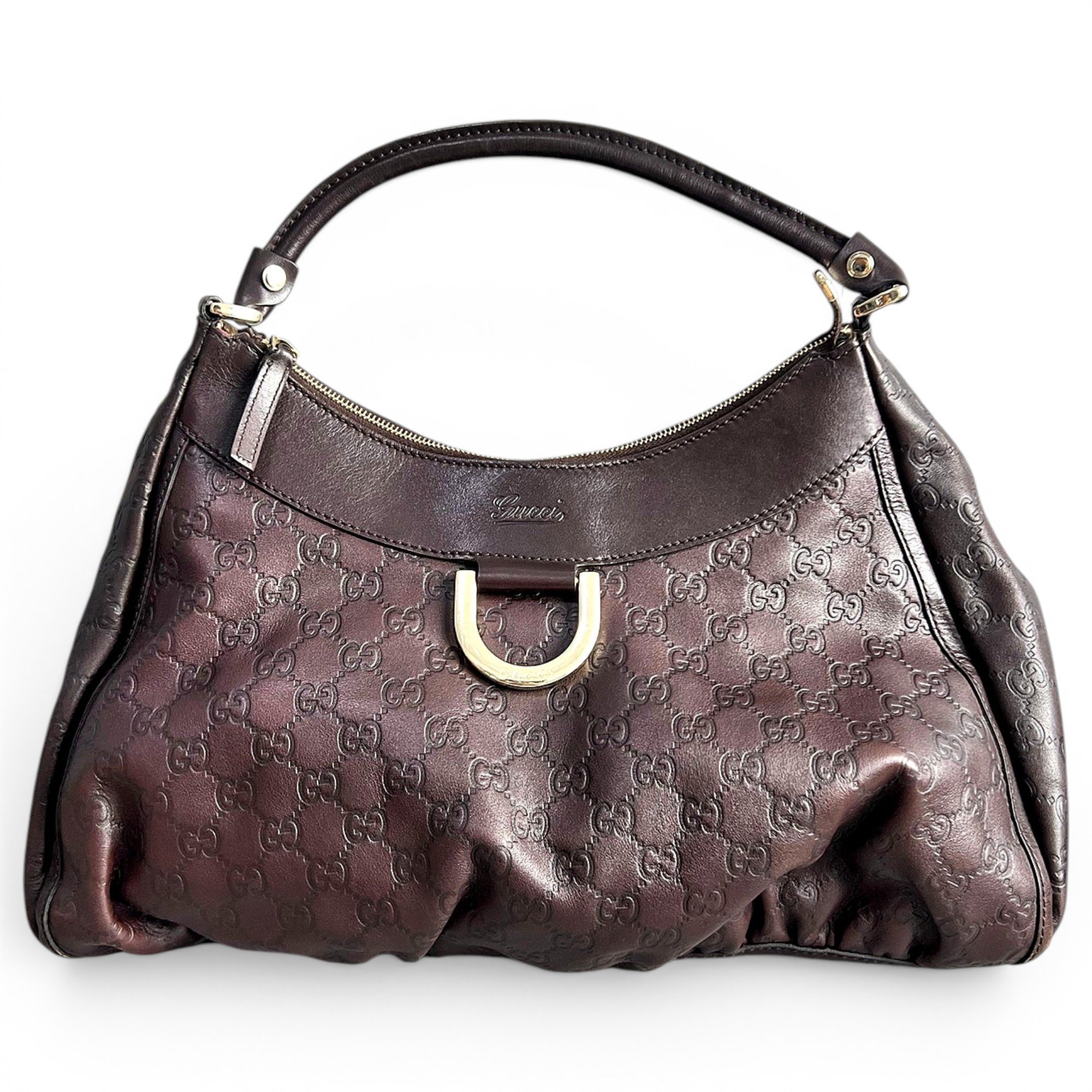 D-Ring leather handbag