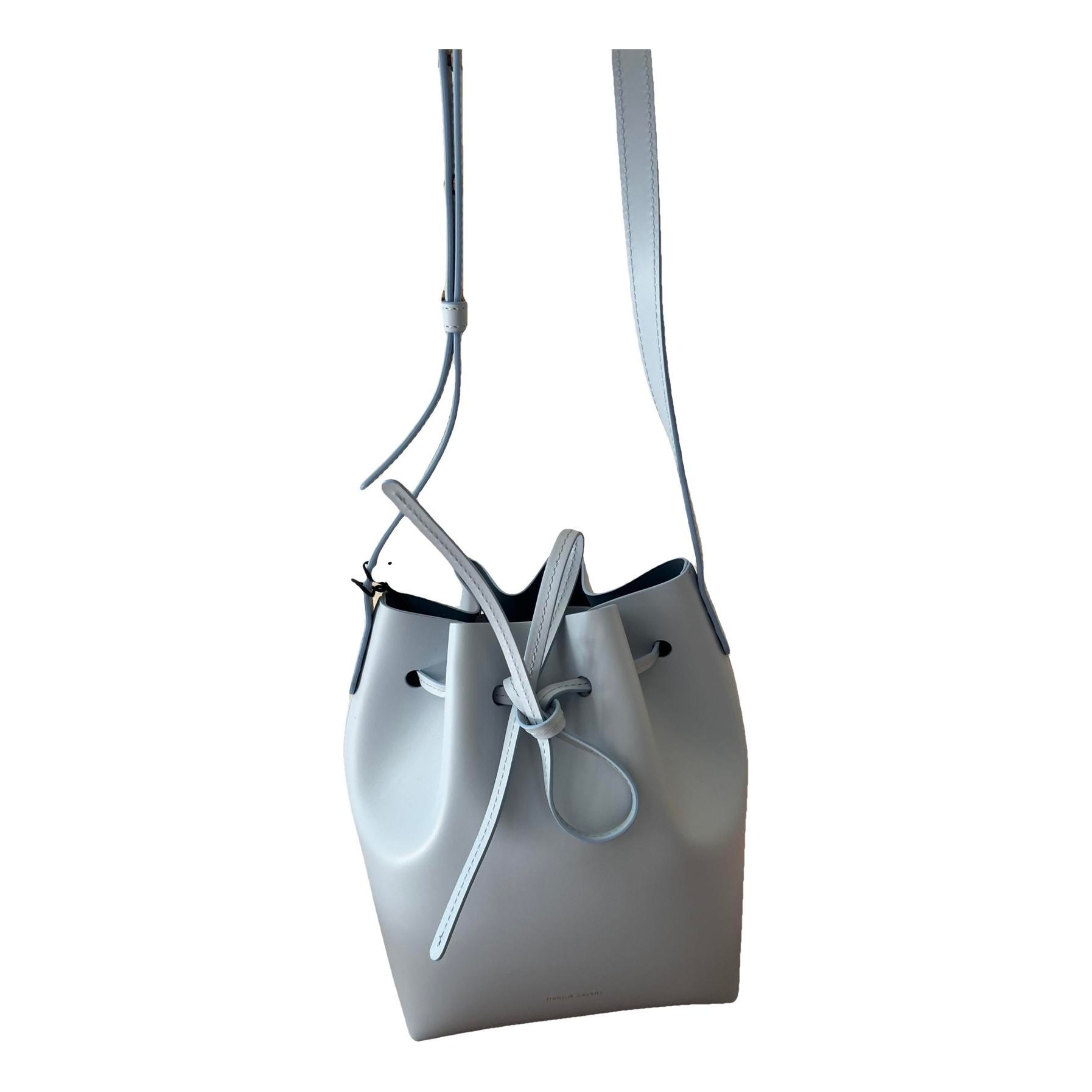 Bucket vegan leather handbag