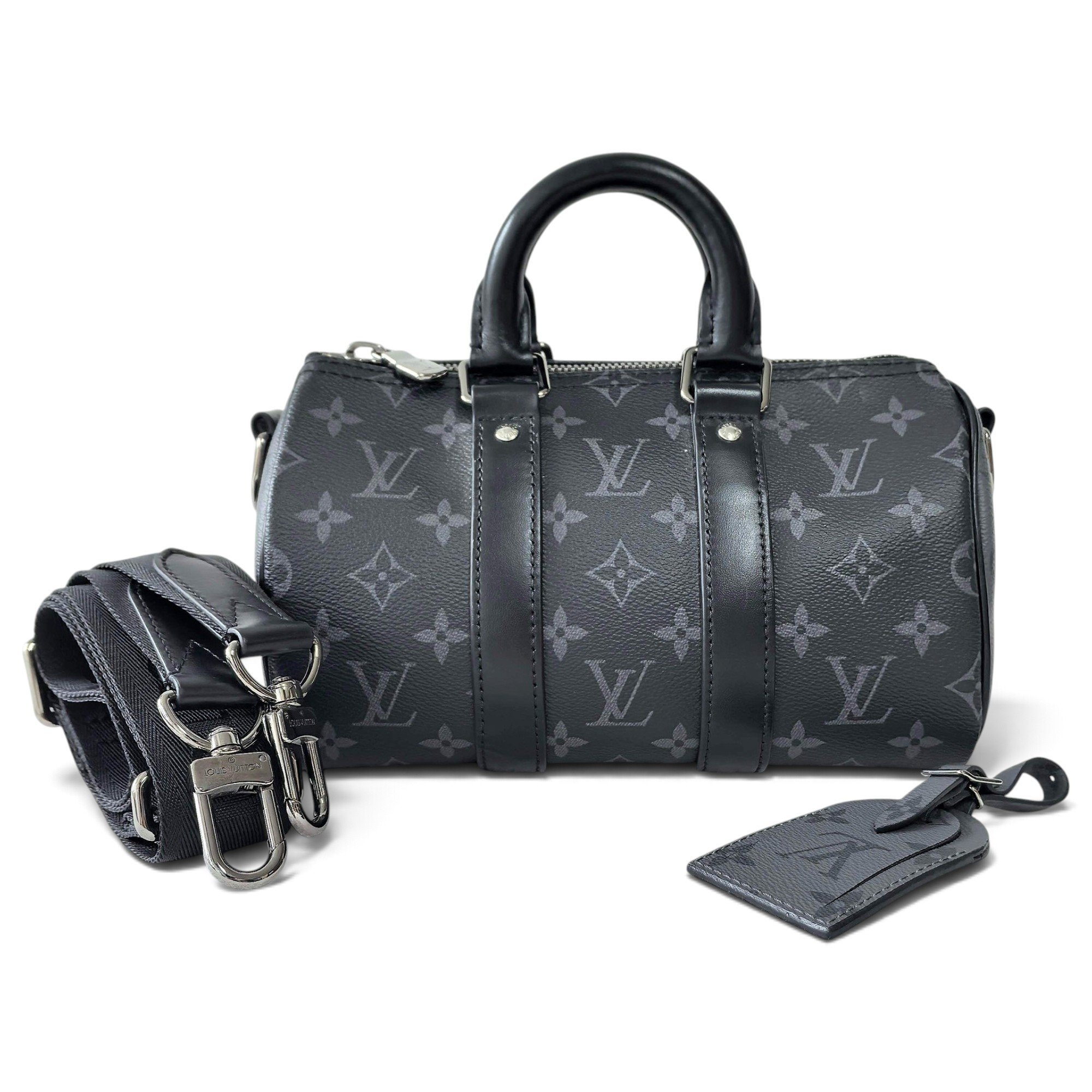 Keepall leather travel bag