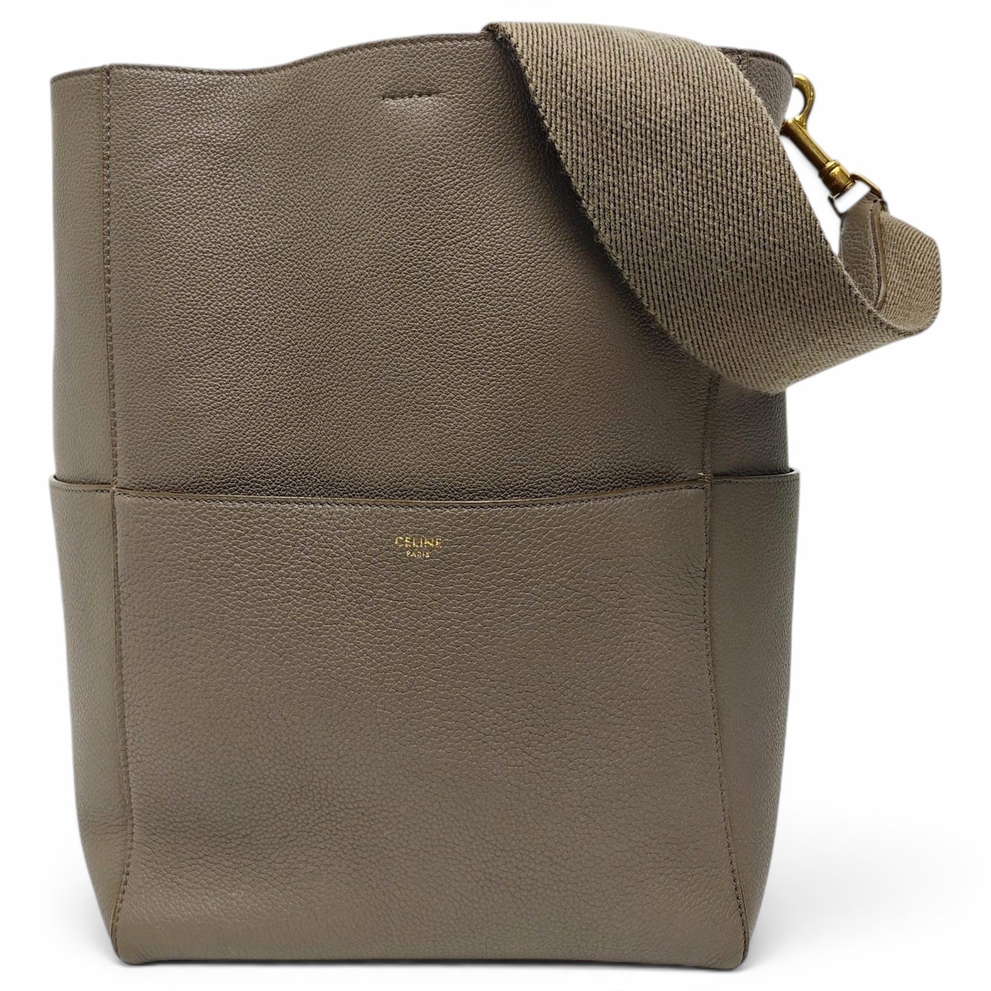 Seau Sangle leather tote