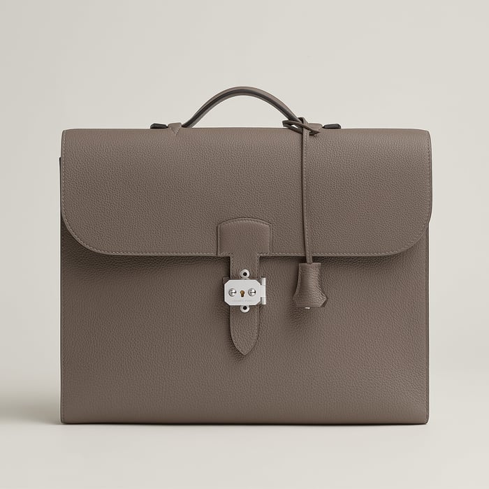 Gris Étain Sac a Depeches Light 1-37 Briefcase