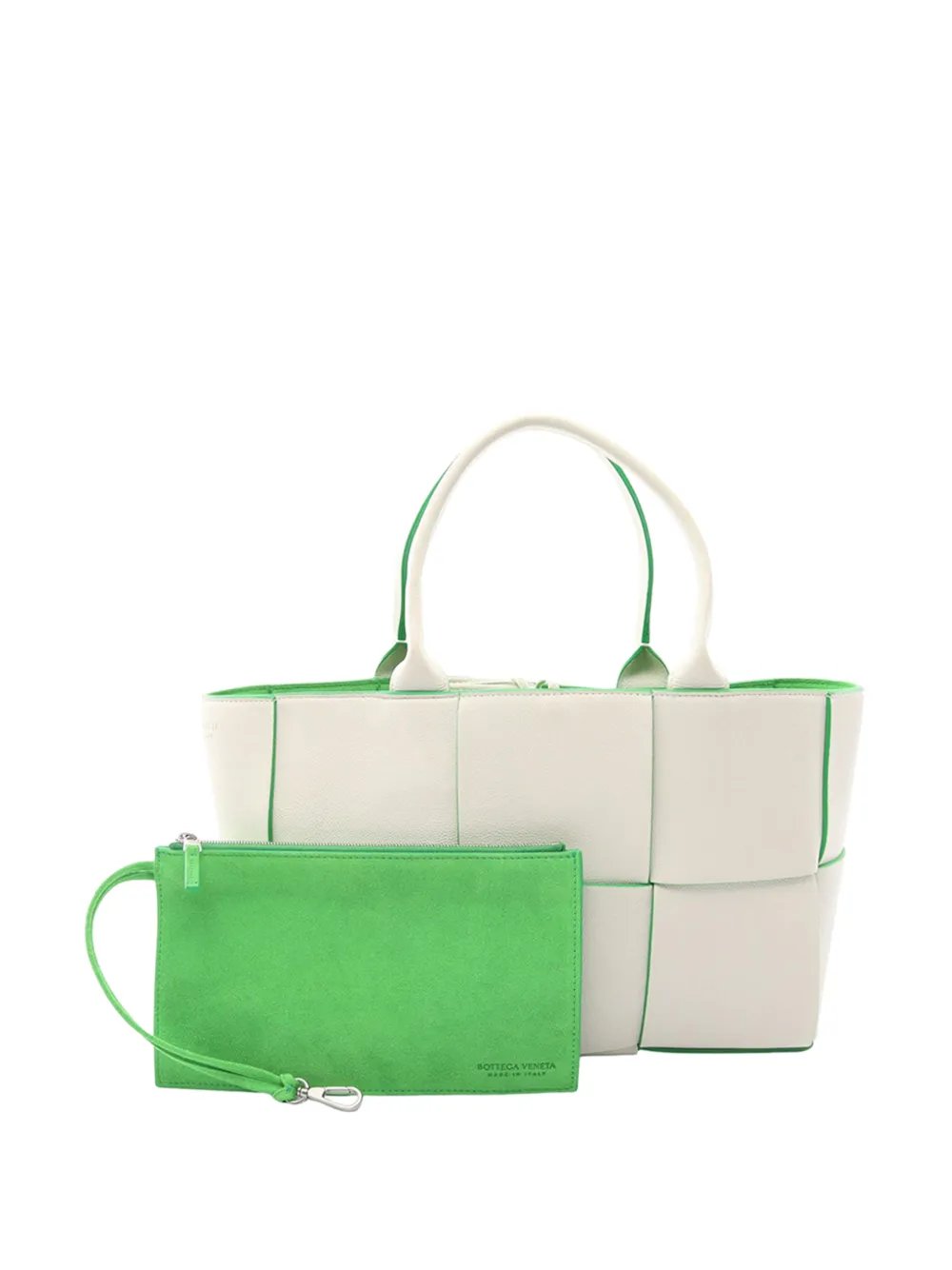 Bottega Veneta 2012-2026 Small Lambskin Intrecciato Arco tote bag