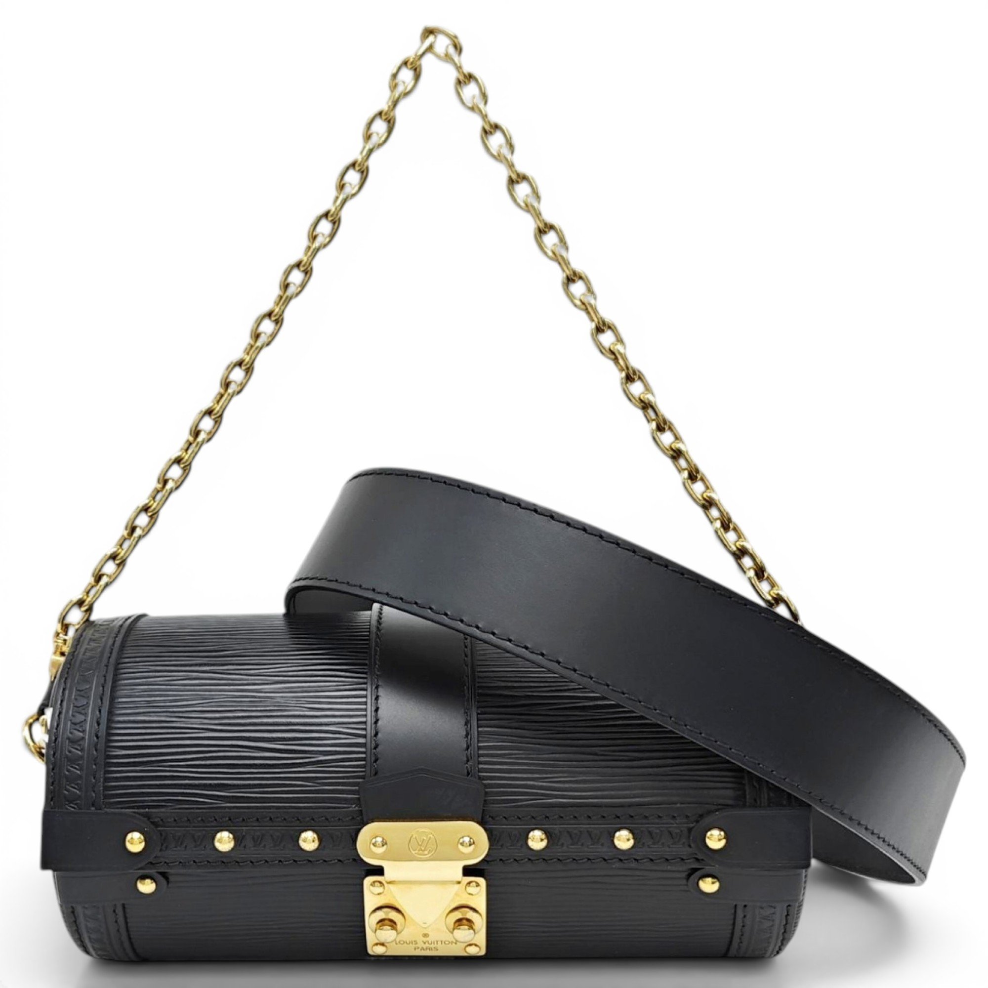 Papillon Trunk leather handbag