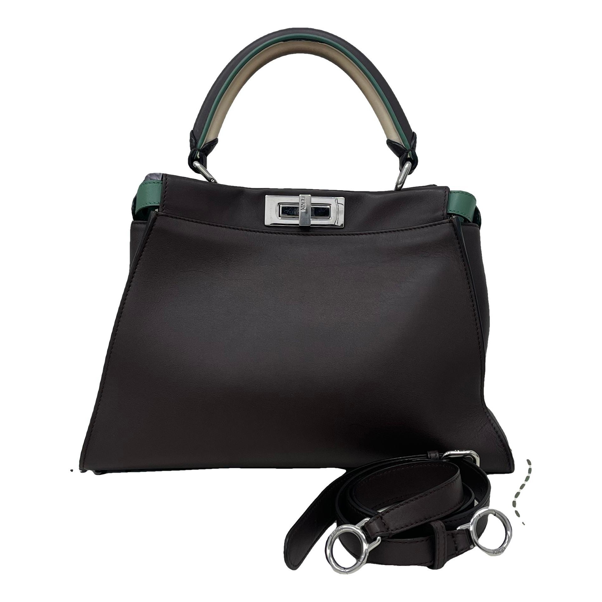 Peekaboo leather handbag