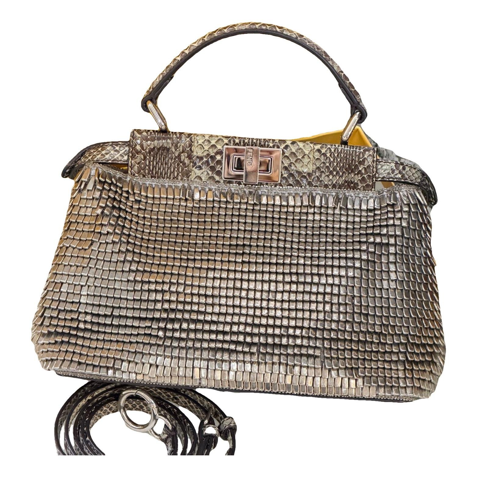 Peekaboo leather handbag