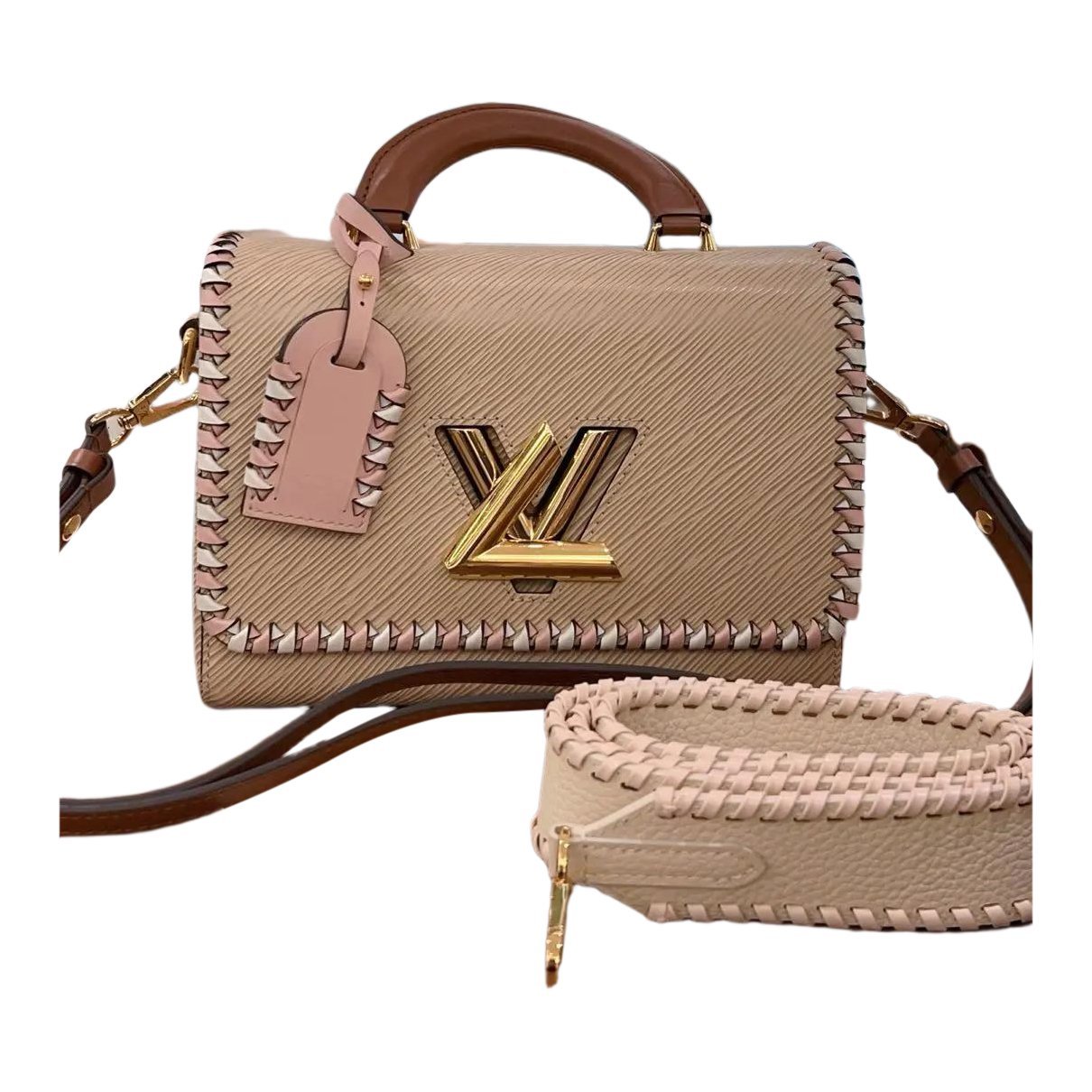 Twist One Handle leather crossbody bag