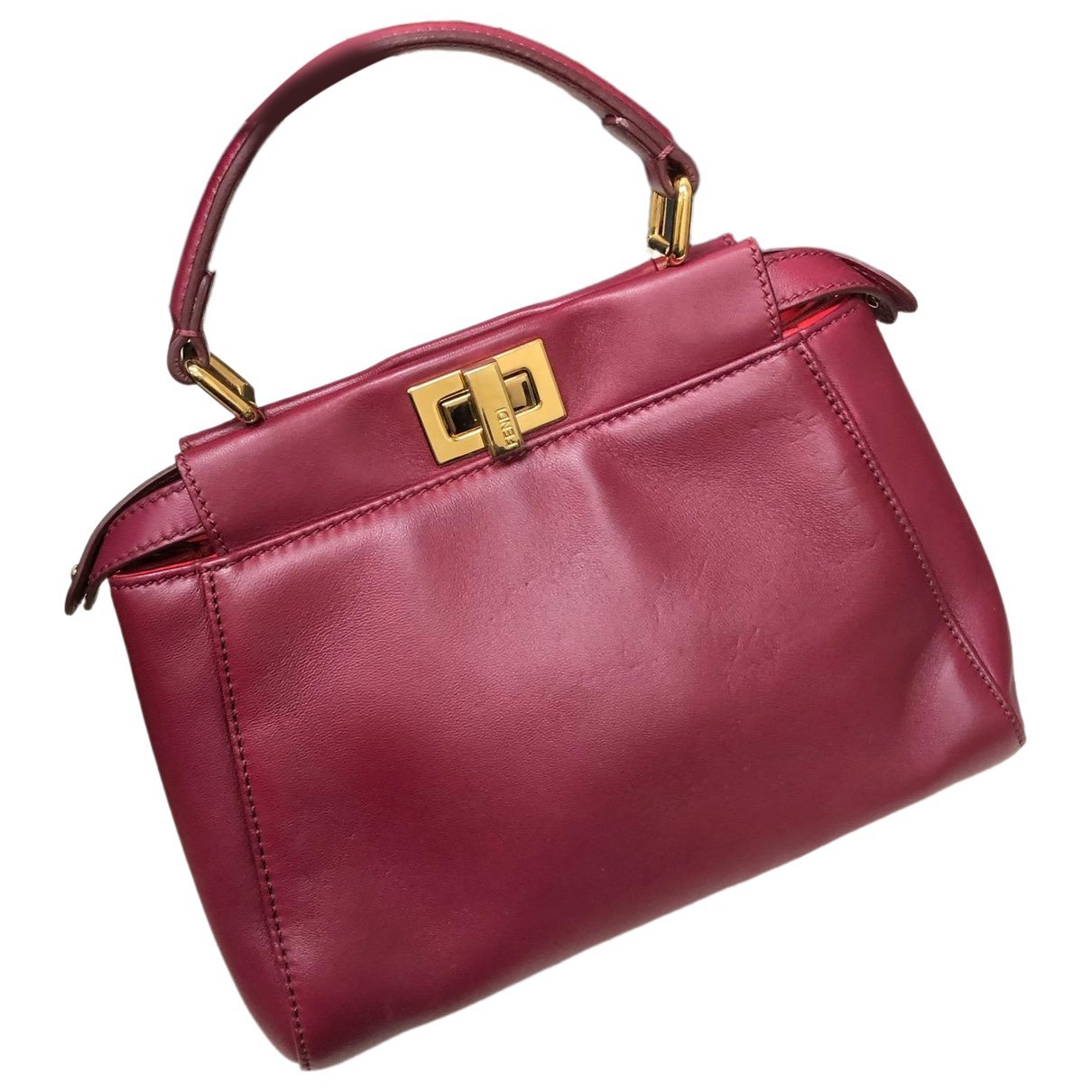Peekaboo leather handbag