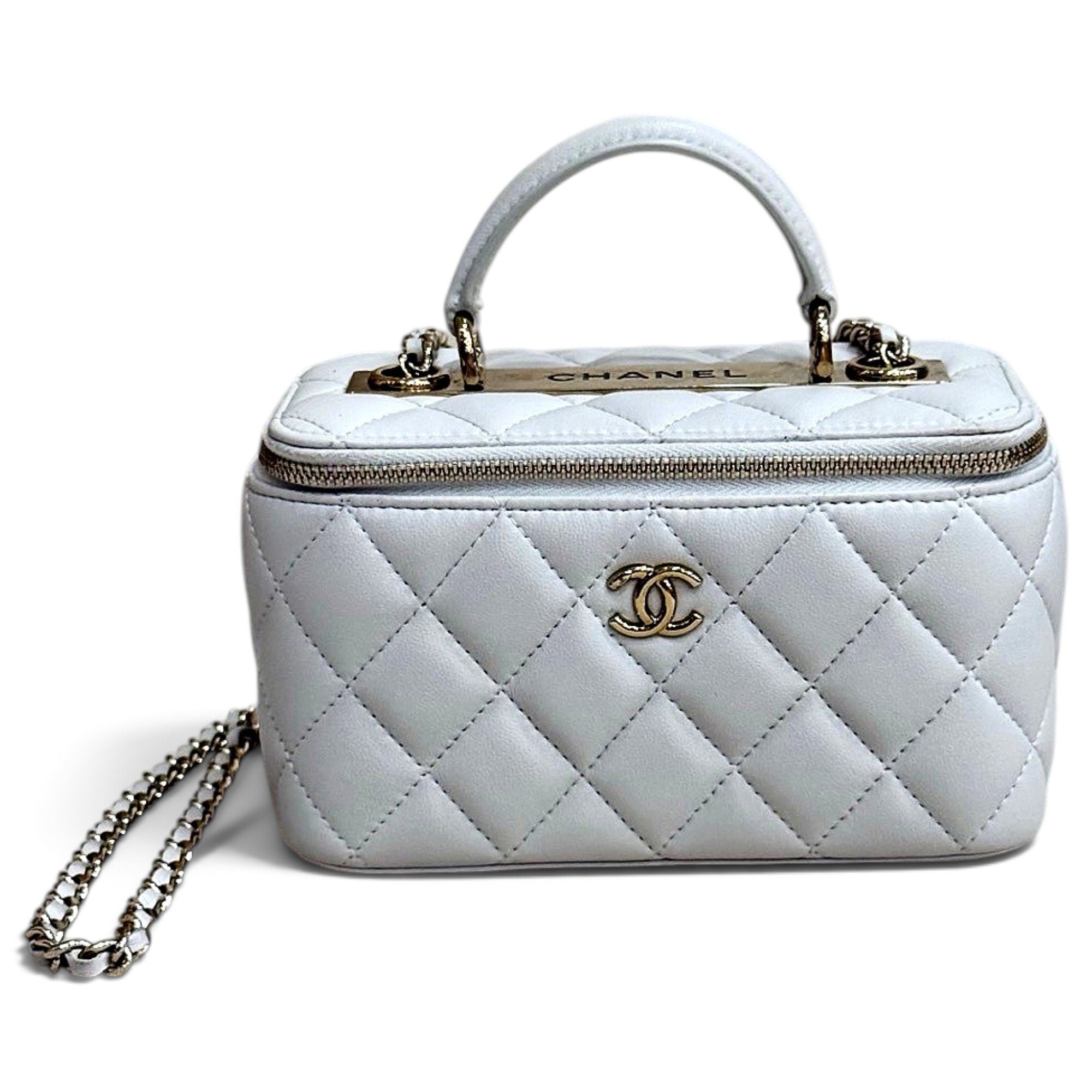 Trendy CC Vanity leather handbag