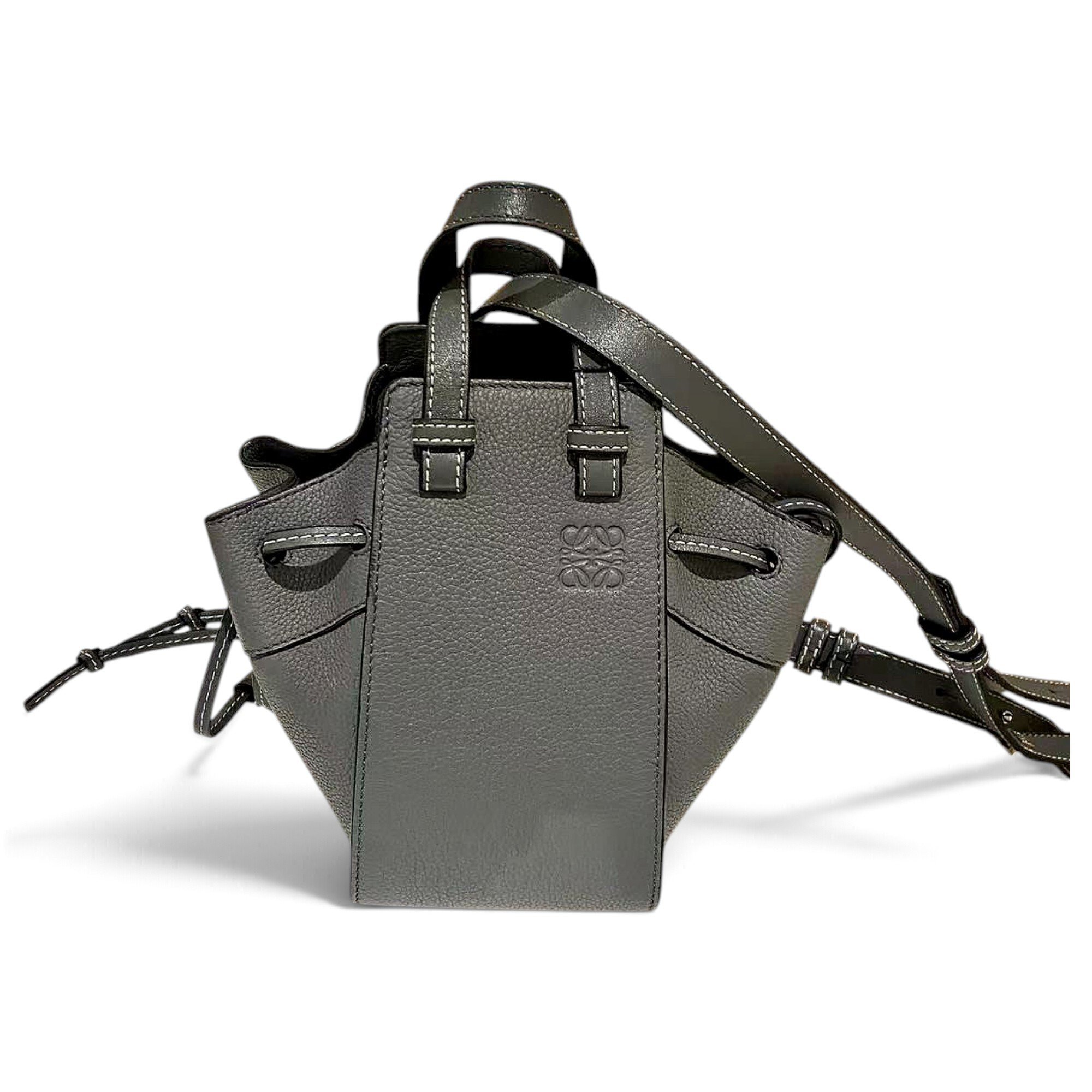 Hammock leather handbag