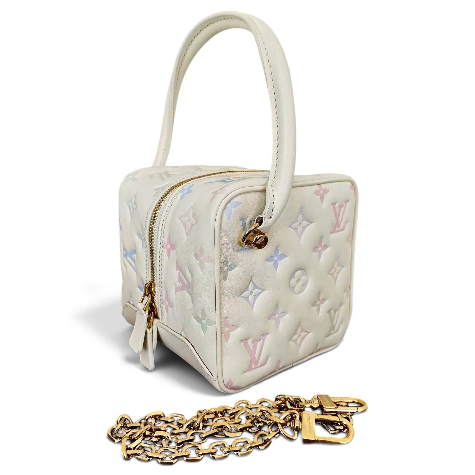 Square bag leather handbag