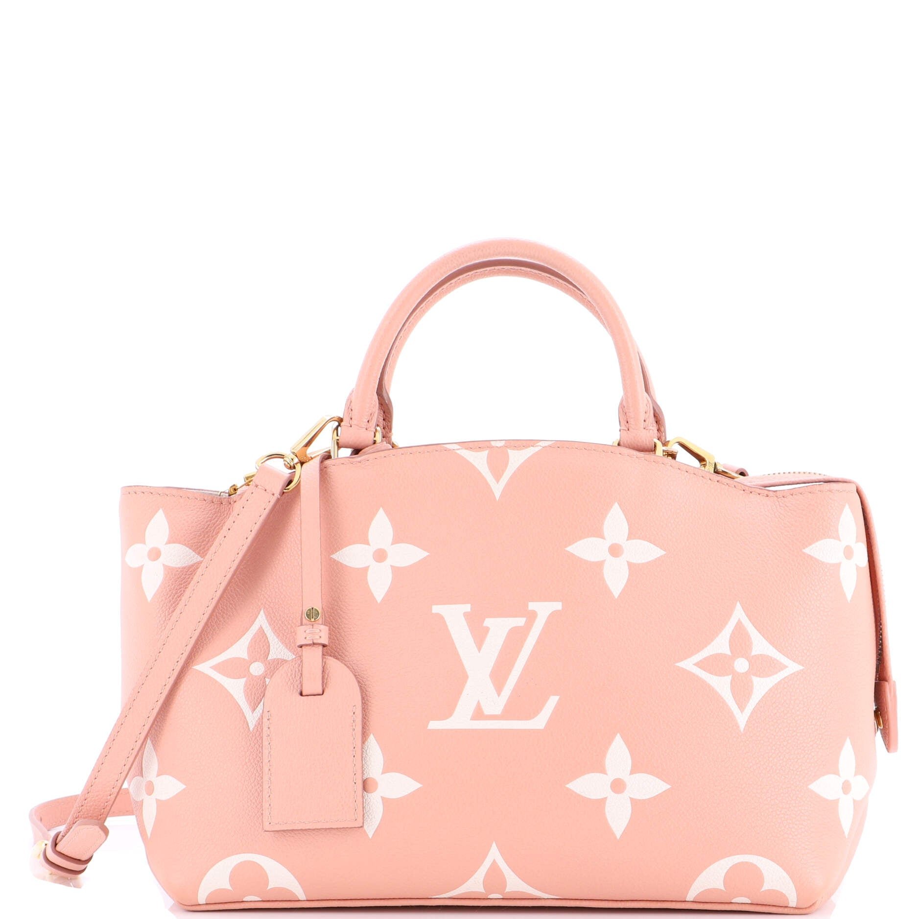 Louis Vuitton Petit Palais Handbag Bicolor Monogram Empreinte Giant