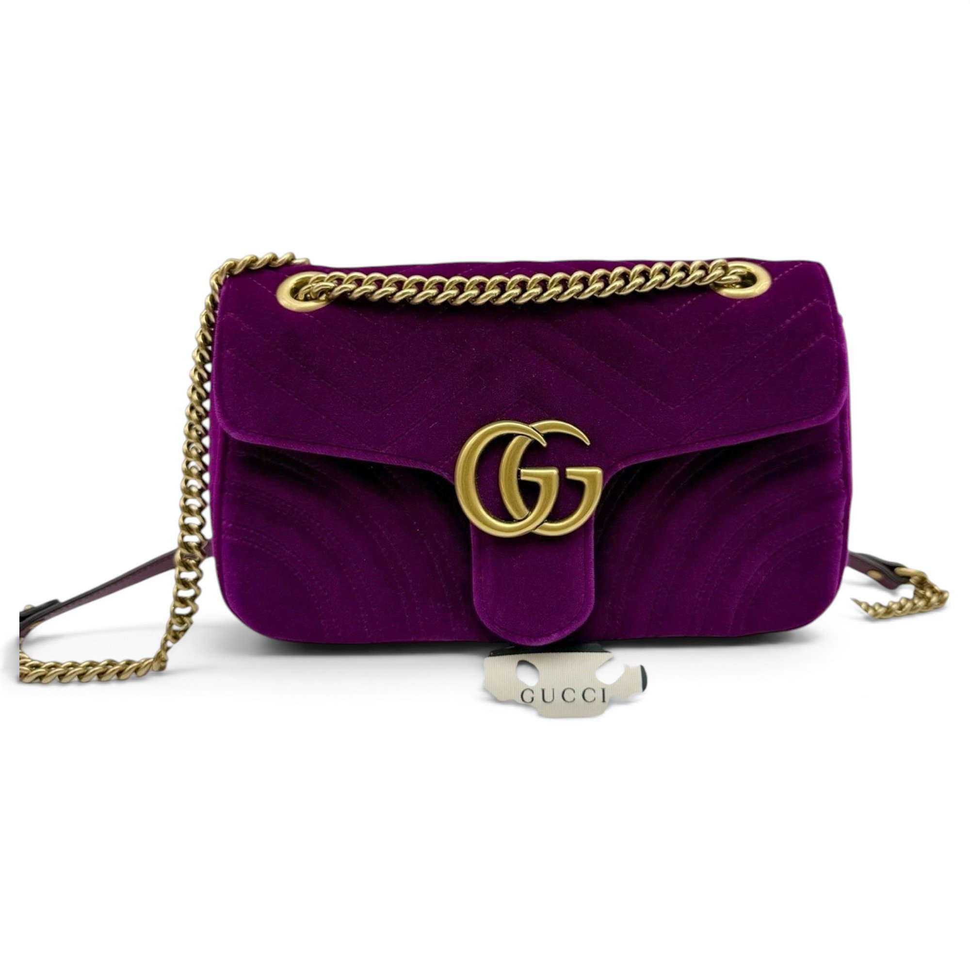 GG Marmont Flap velvet handbag