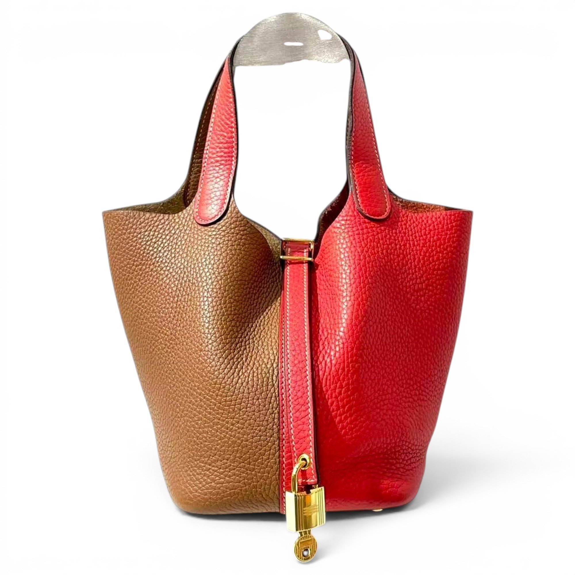 Picotin leather handbag