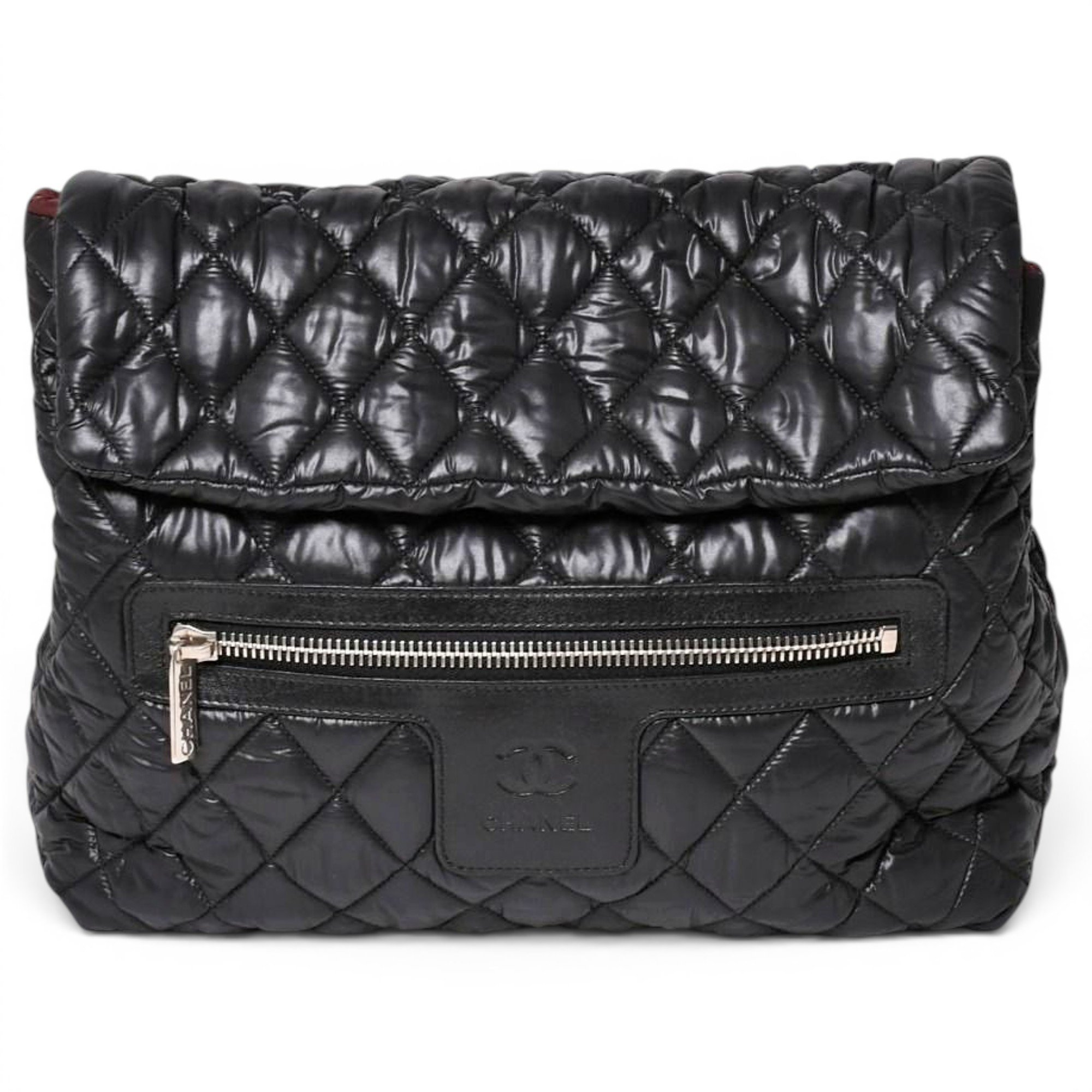 Cocoon leather backpack
