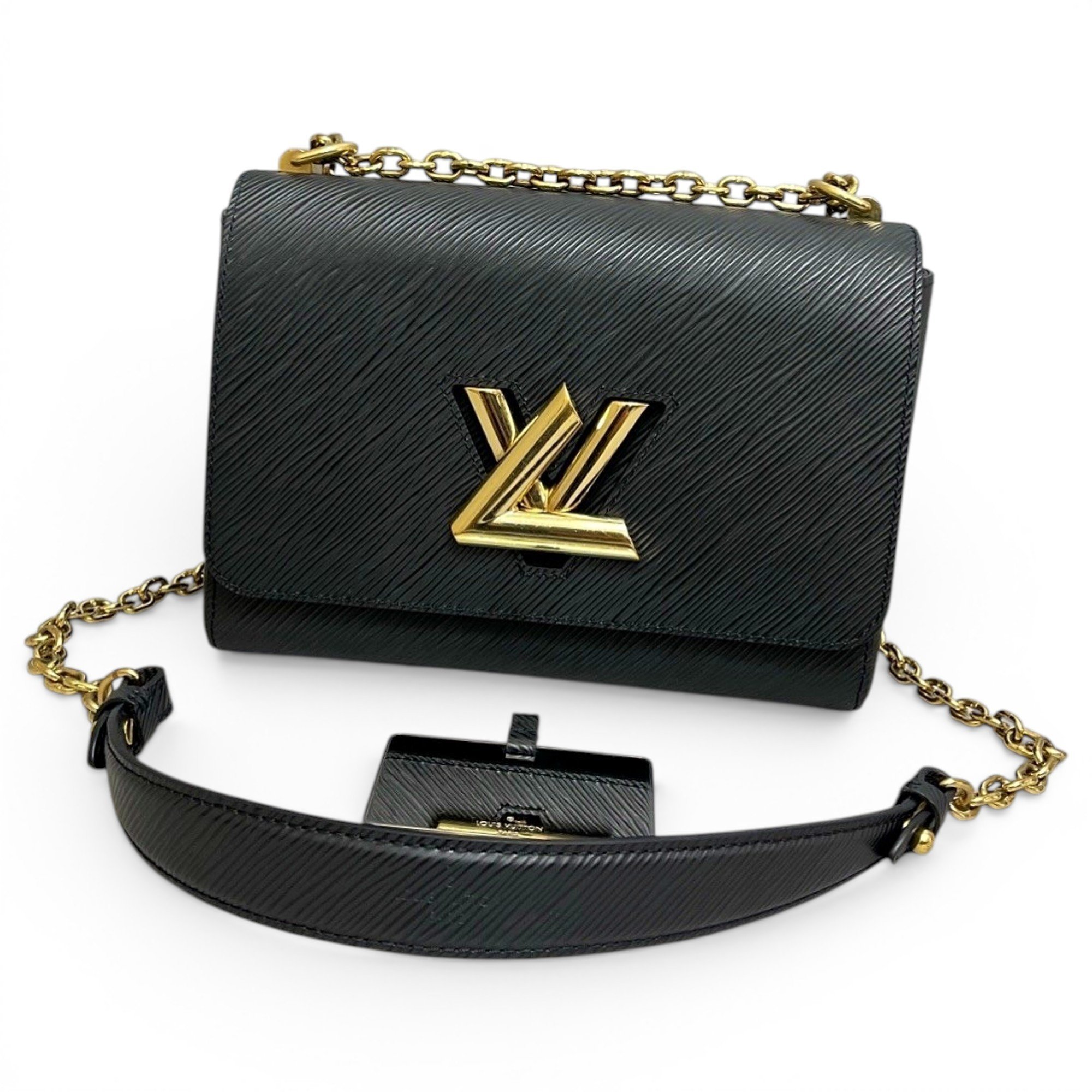 Twist leather handbag