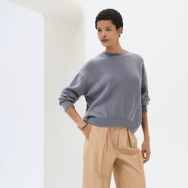 Cashmere long-sleeve sweater