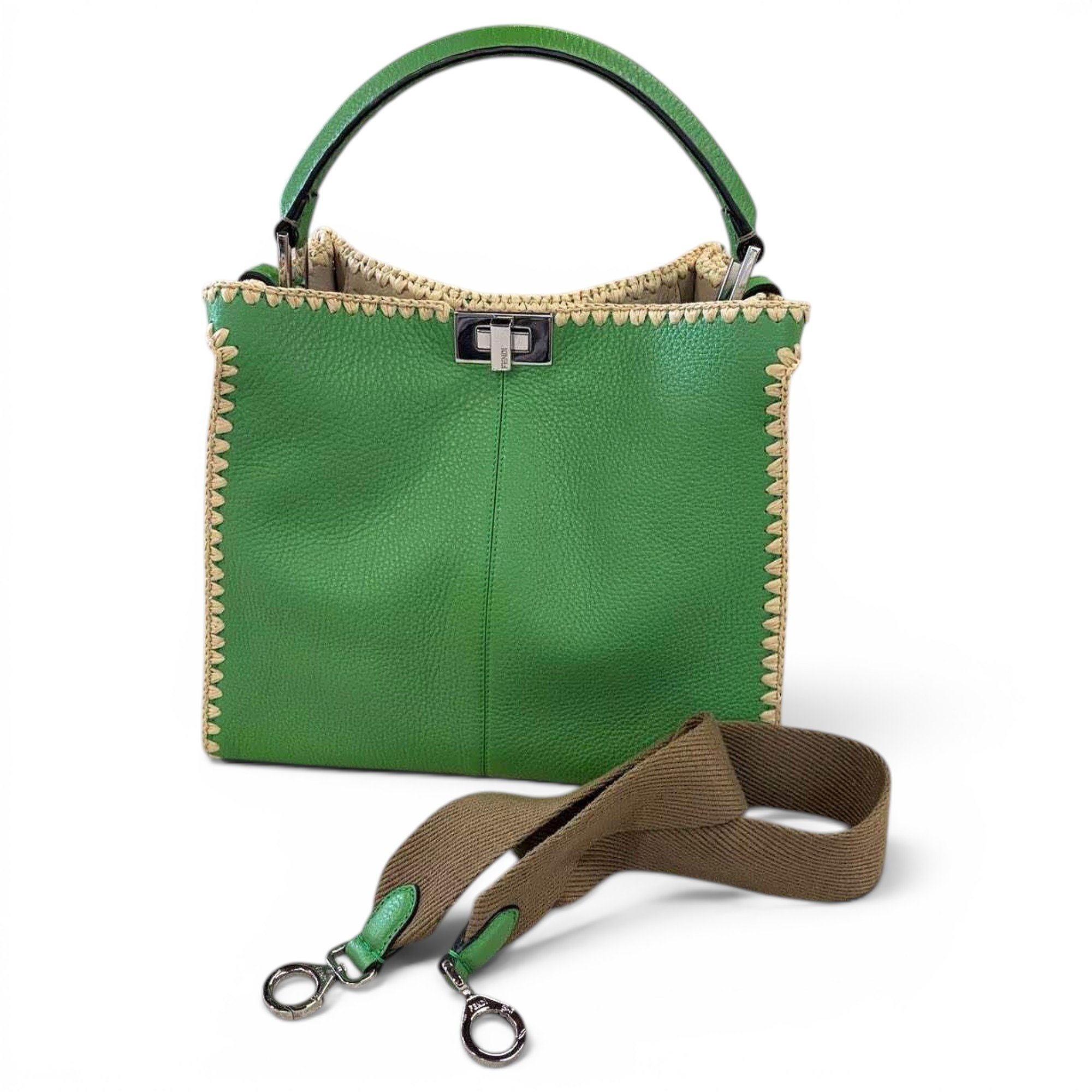 Peekaboo leather handbag