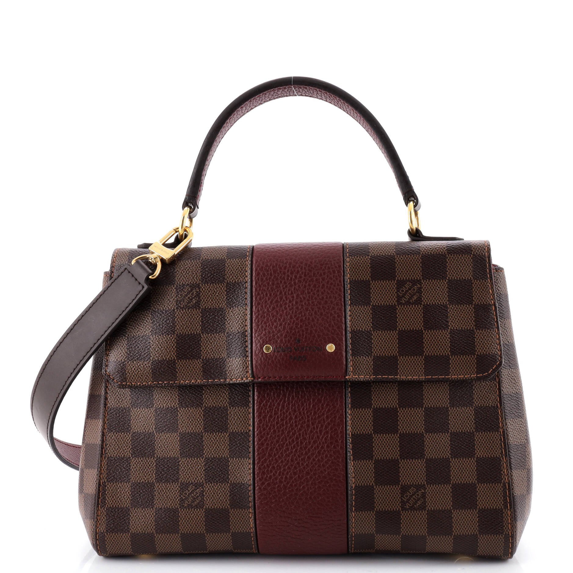 Bond Street Handbag Damier with Leather MM