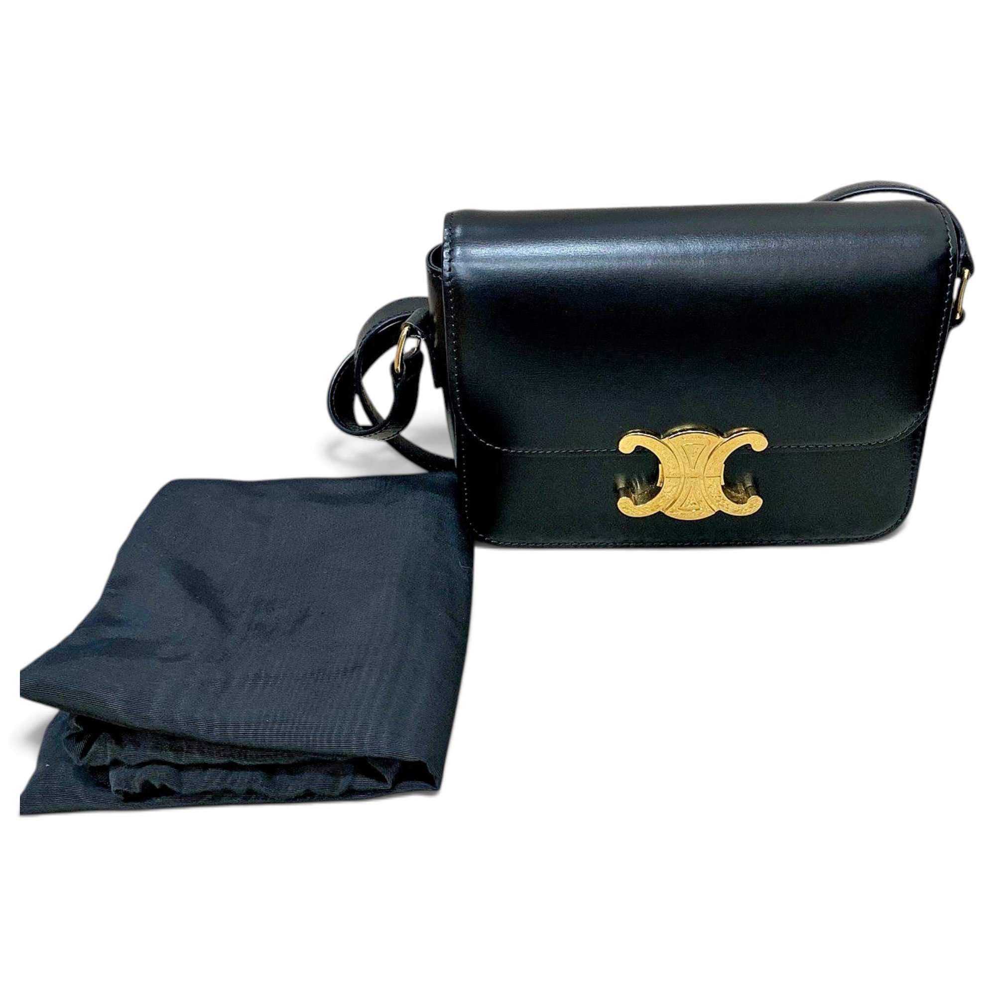 Triomphe leather handbag