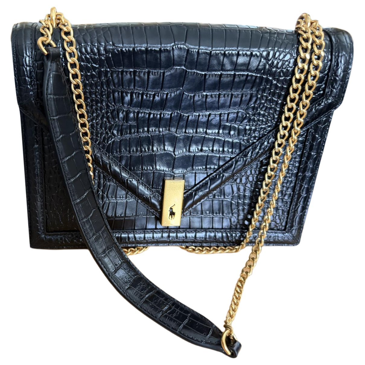 Patent leather handbag