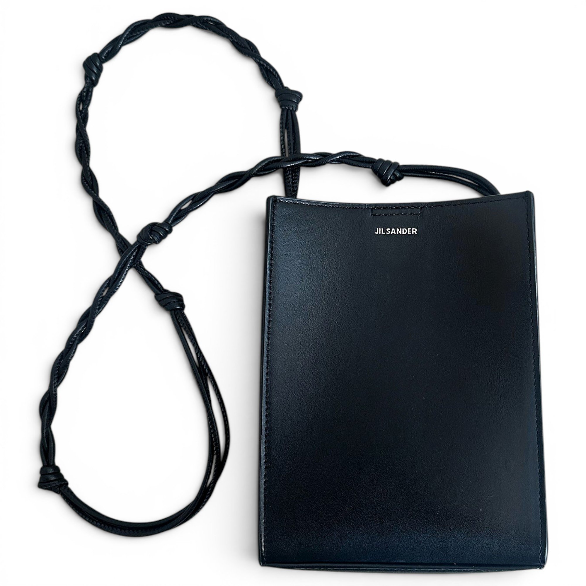 Jil Sander Tangle leather crossbody bag