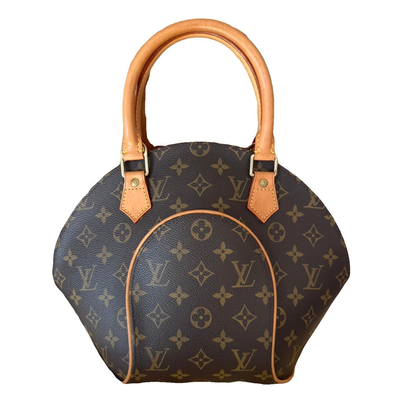 Ellipse leather handbag