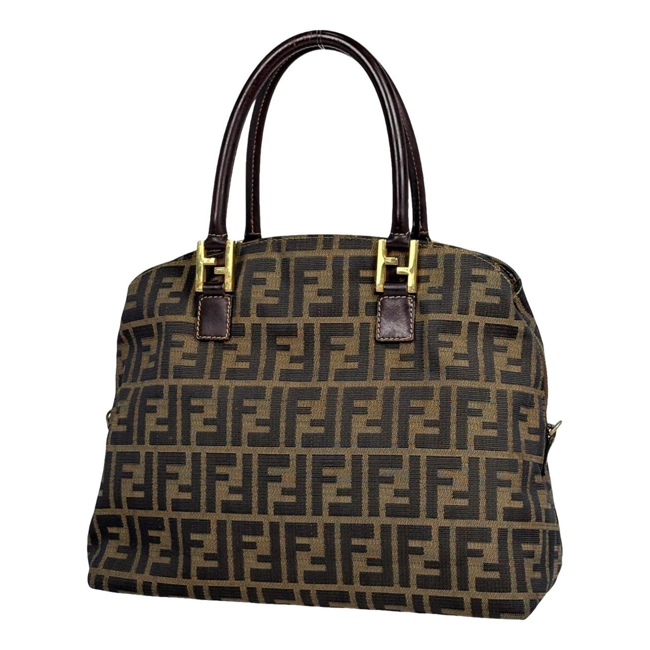 Pocket leather handbag