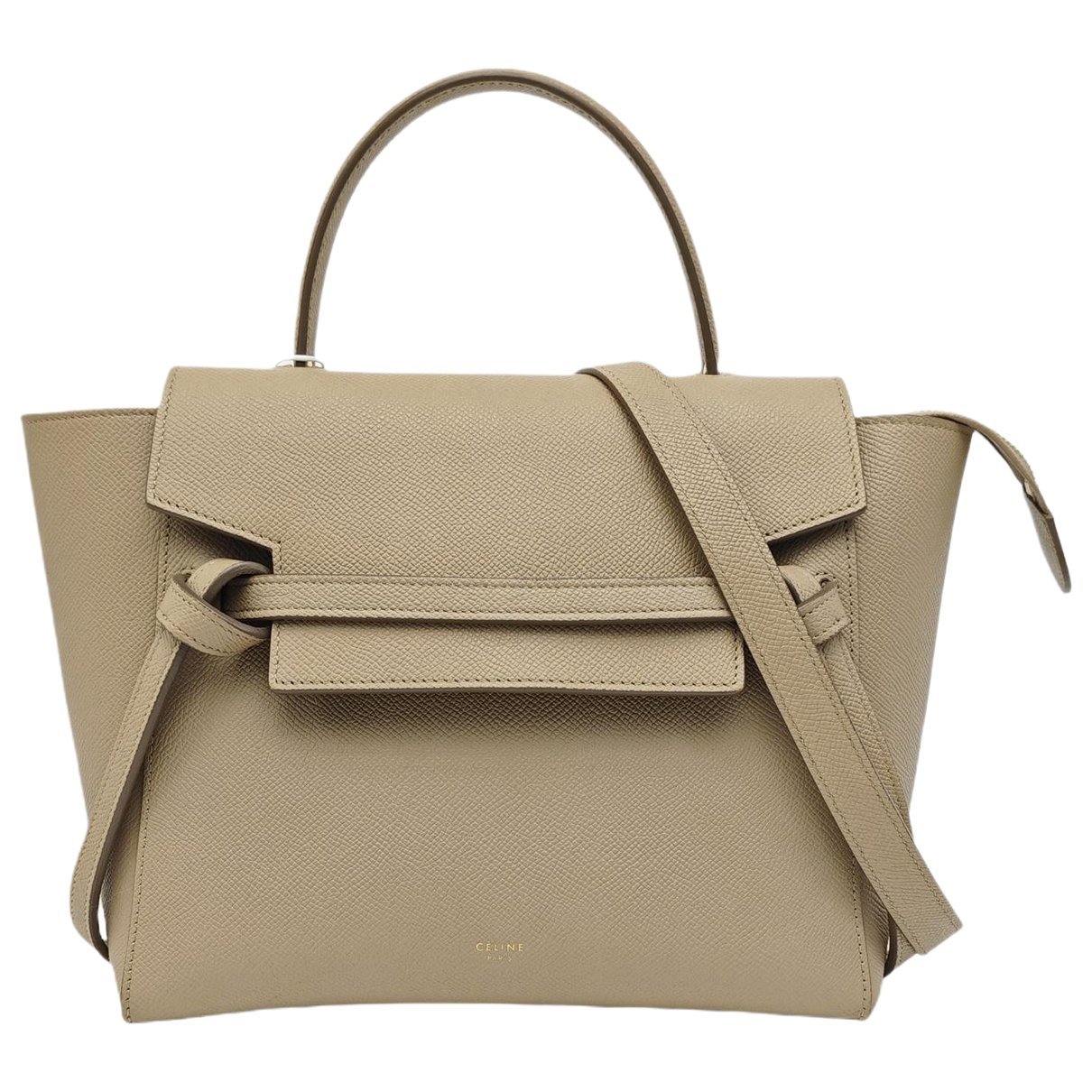 Belt leather handbag