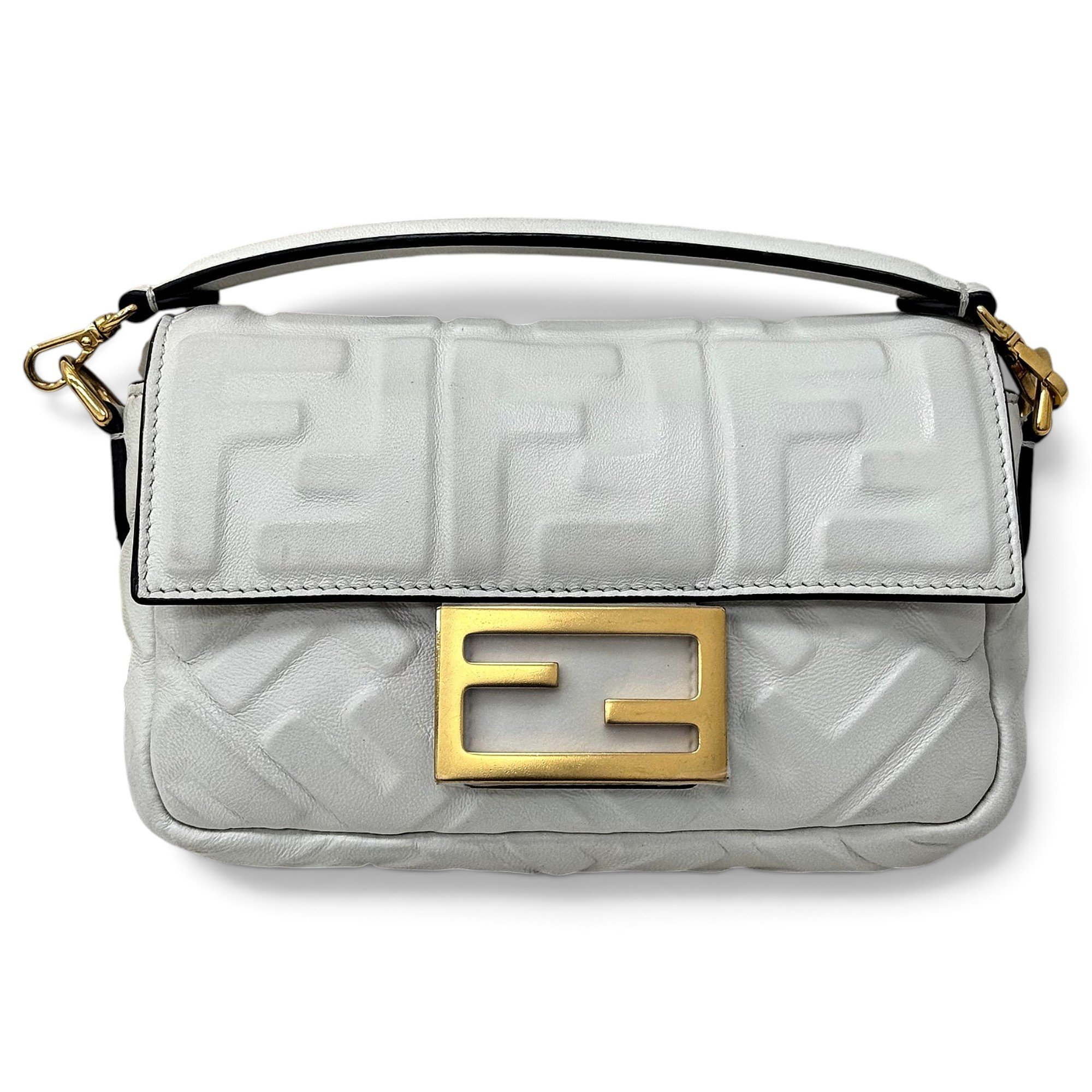 Baguette Chain Midi leather handbag