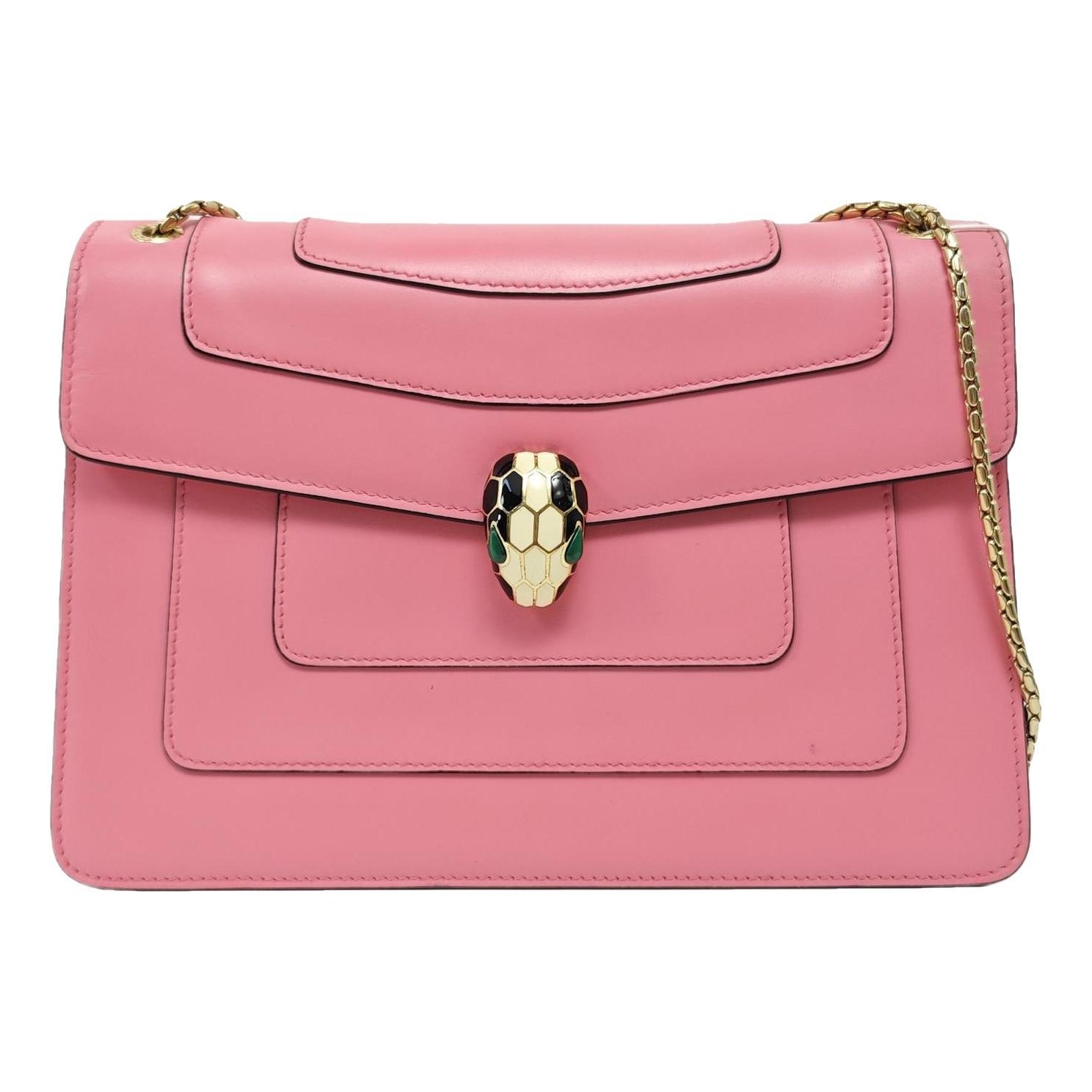 Serpenti leather handbag