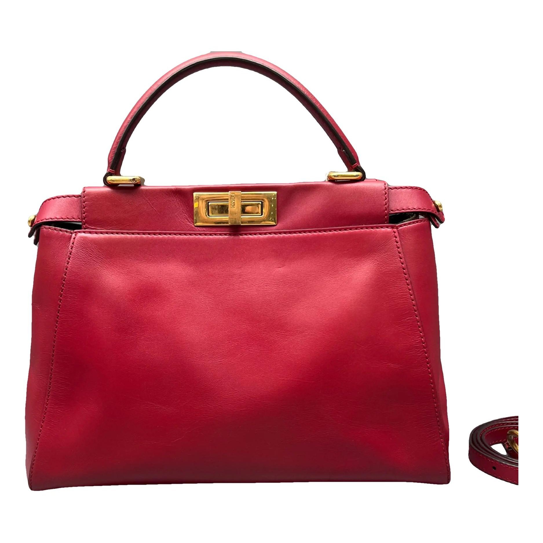 Peekaboo leather crossbody bag