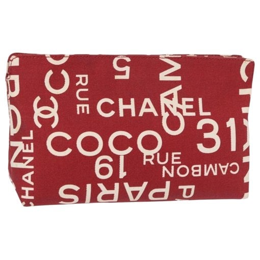 Chanel Cambon cloth clutch bag