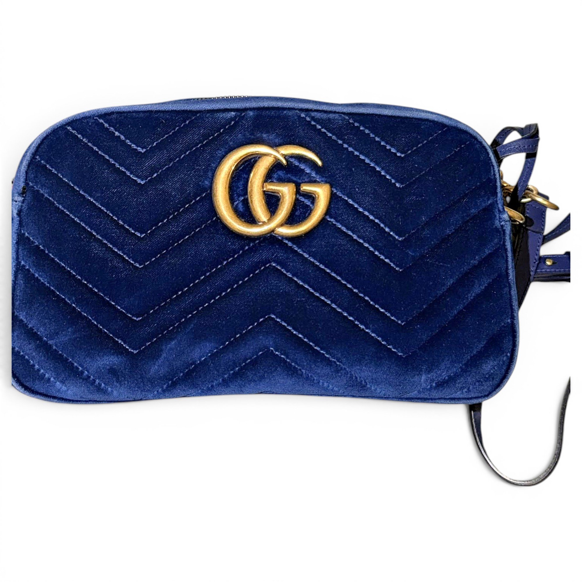 GG Marmont velvet crossbody bag
