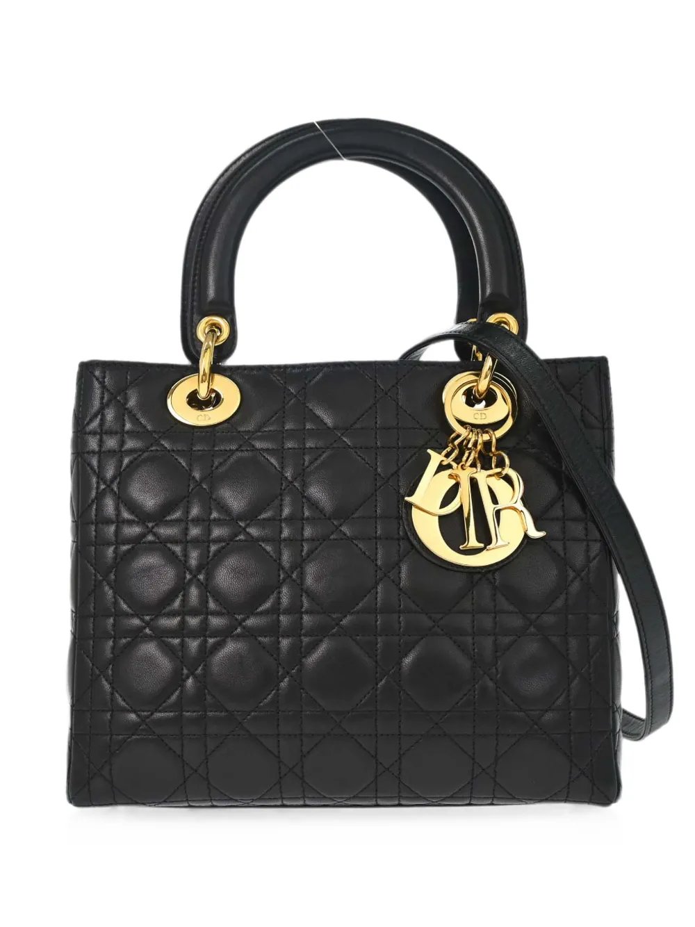1997 medium Lady Dior Cannage tote bag