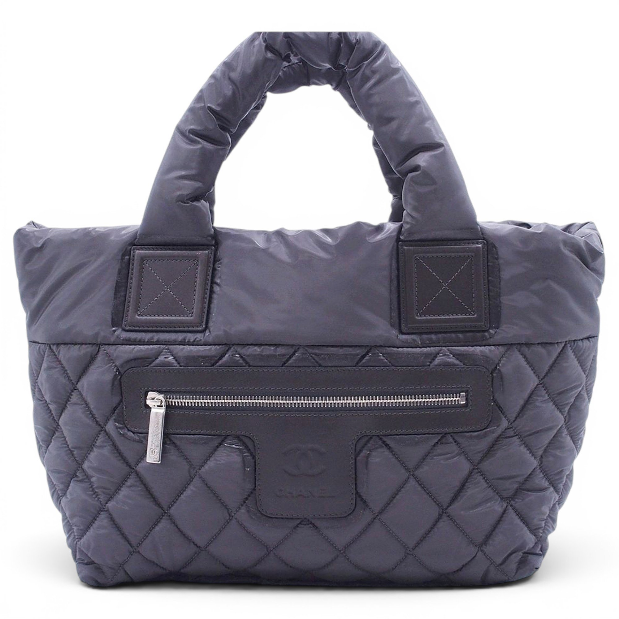Cocoon leather tote
