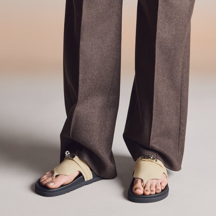 Beige Camel Empire Sandal