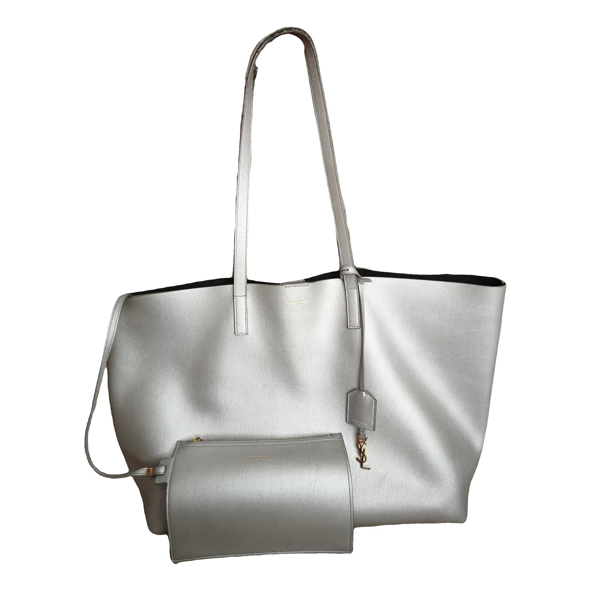 Shopping leather handbag