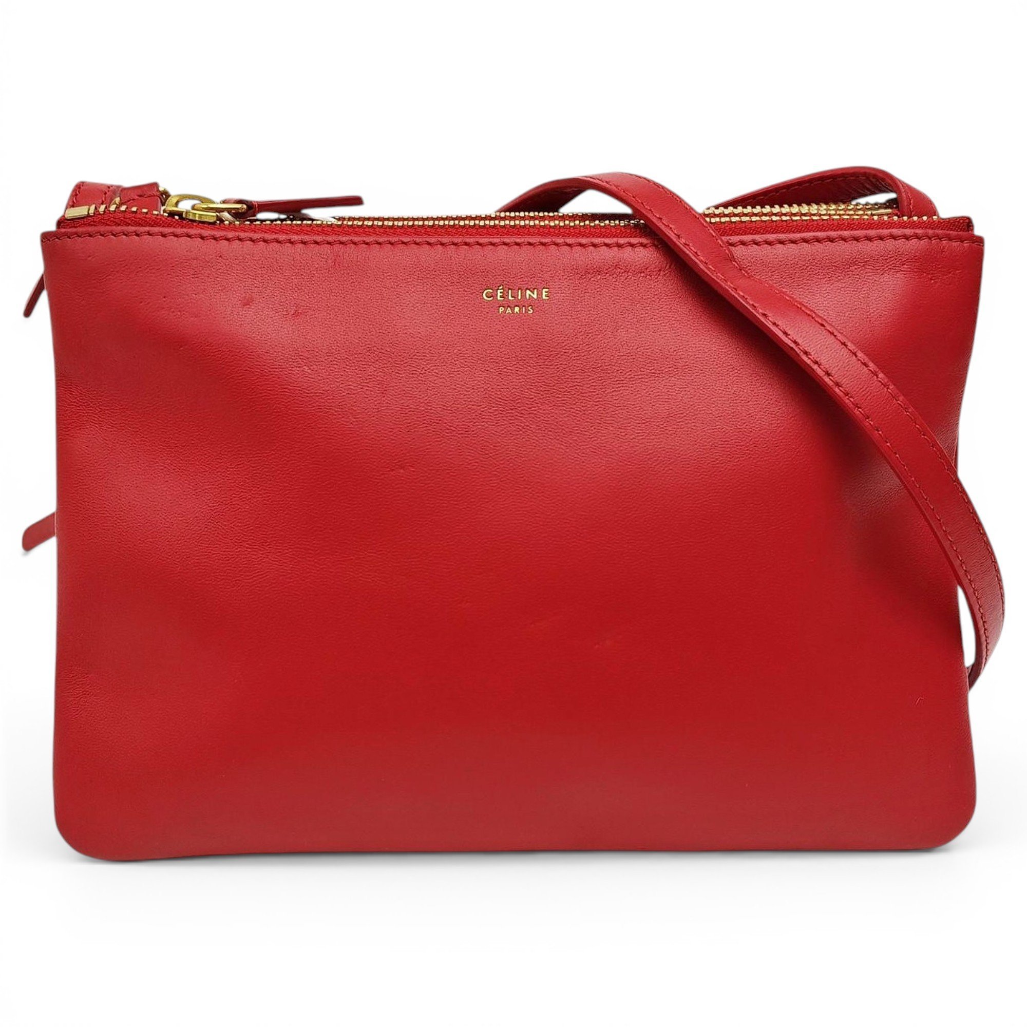 Trio leather crossbody bag