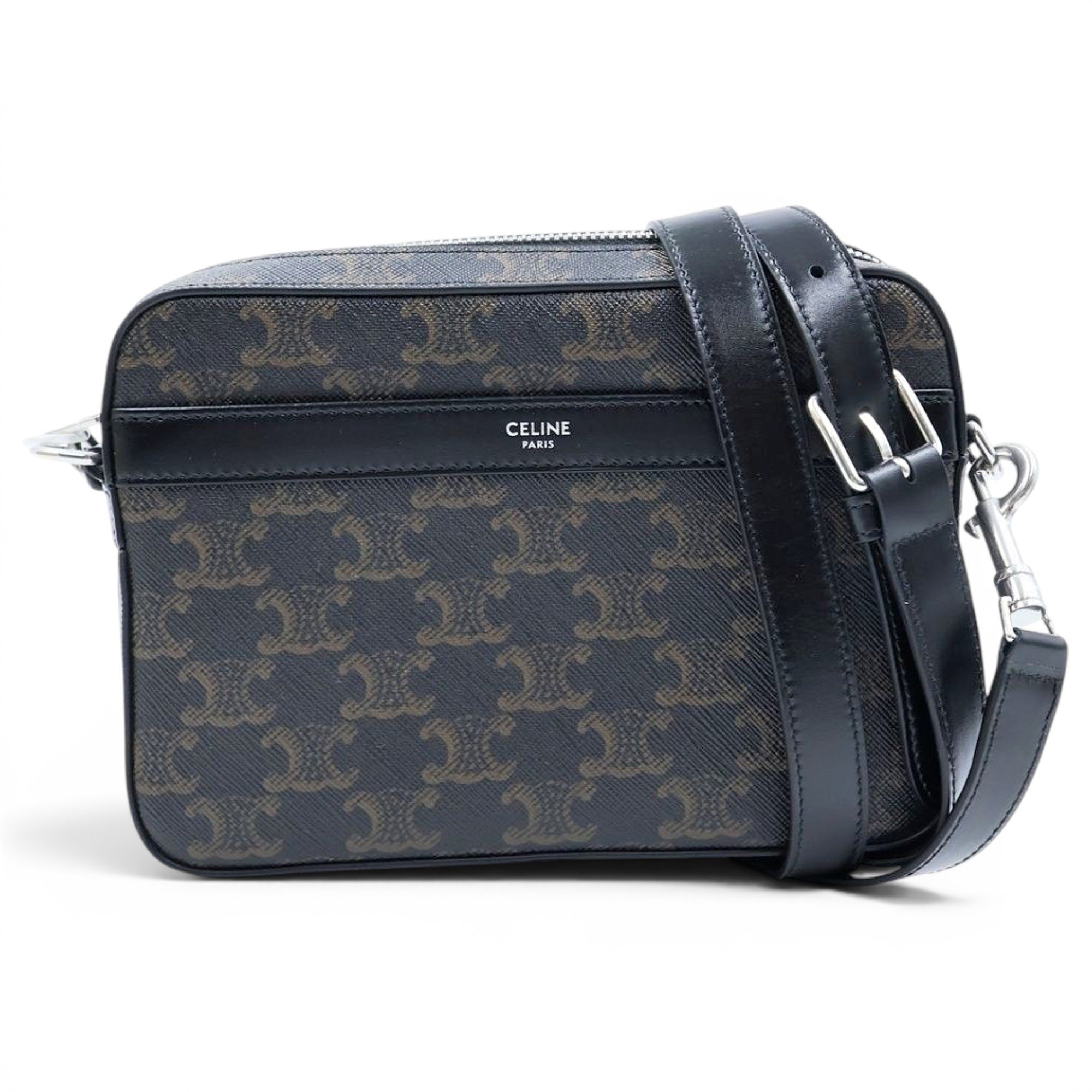 Triomphe leather handbag