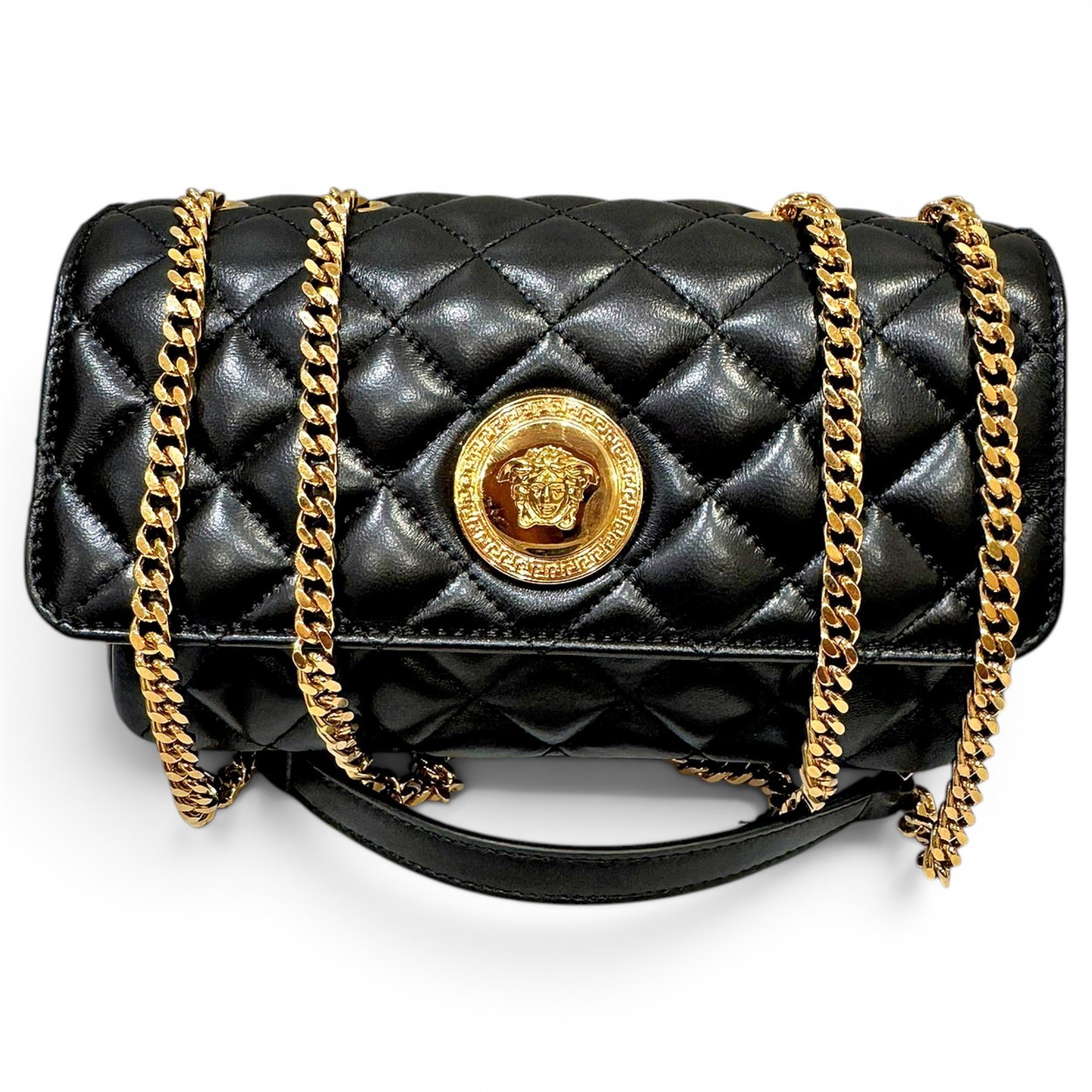 La Medusa leather handbag