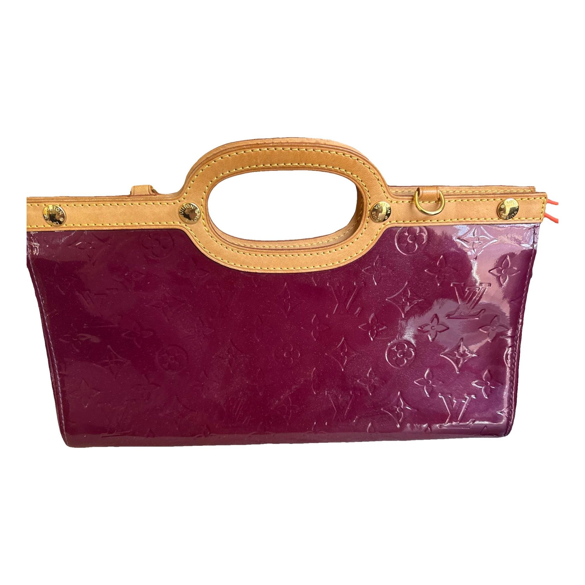 Patent leather clutch bag