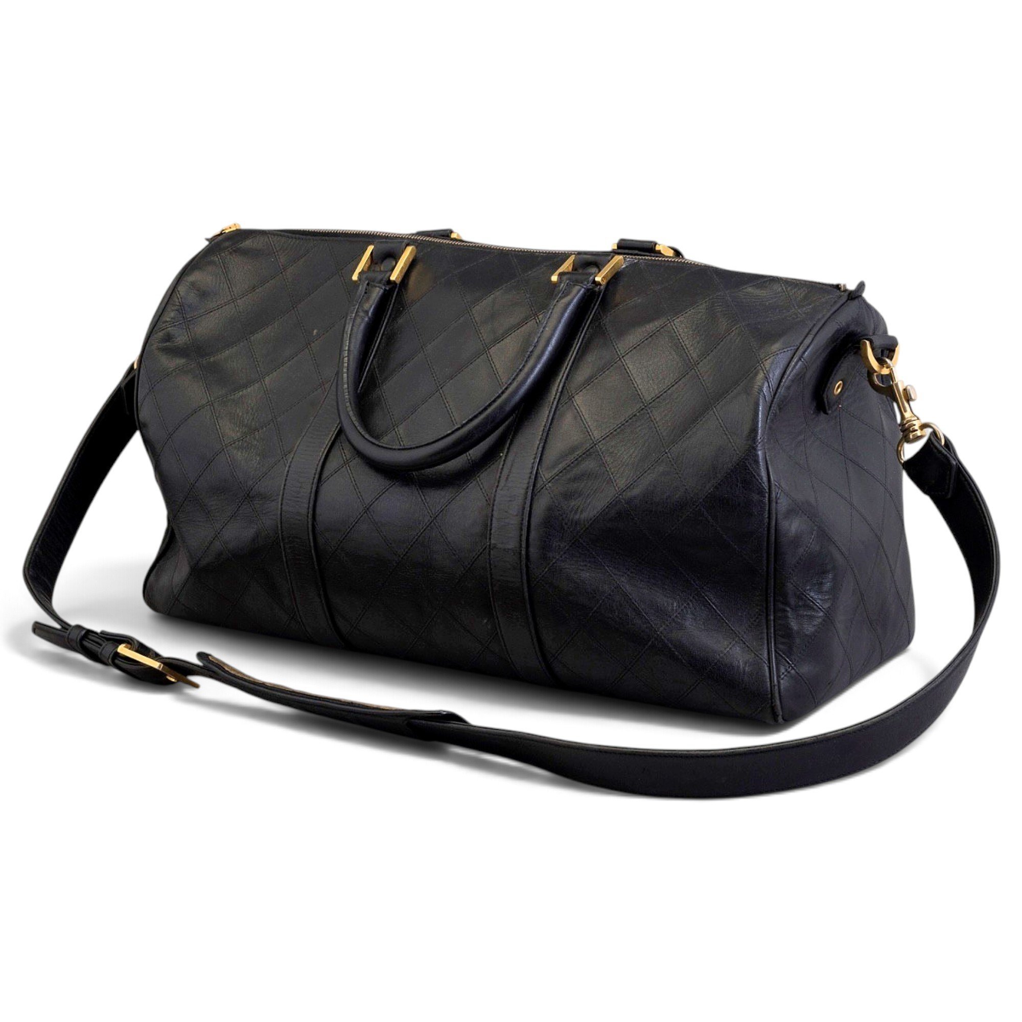 Leather travel bag