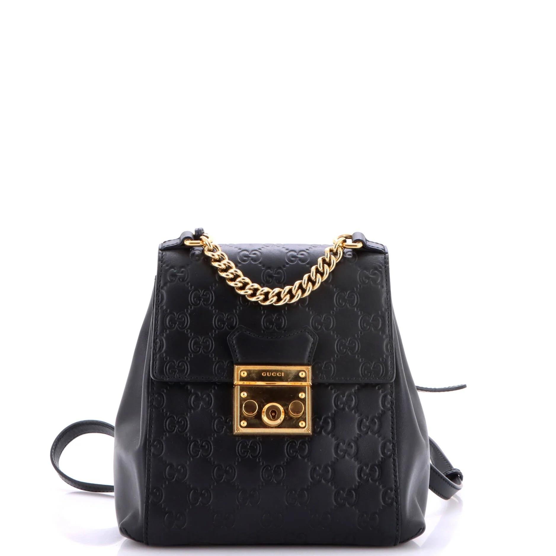 Leather backpack