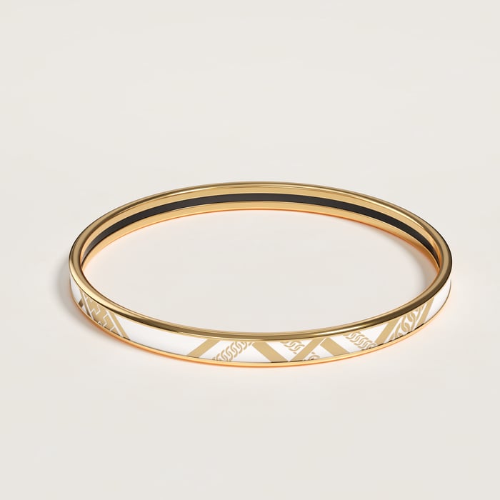 Tartan & Chaines Obliques Bangle