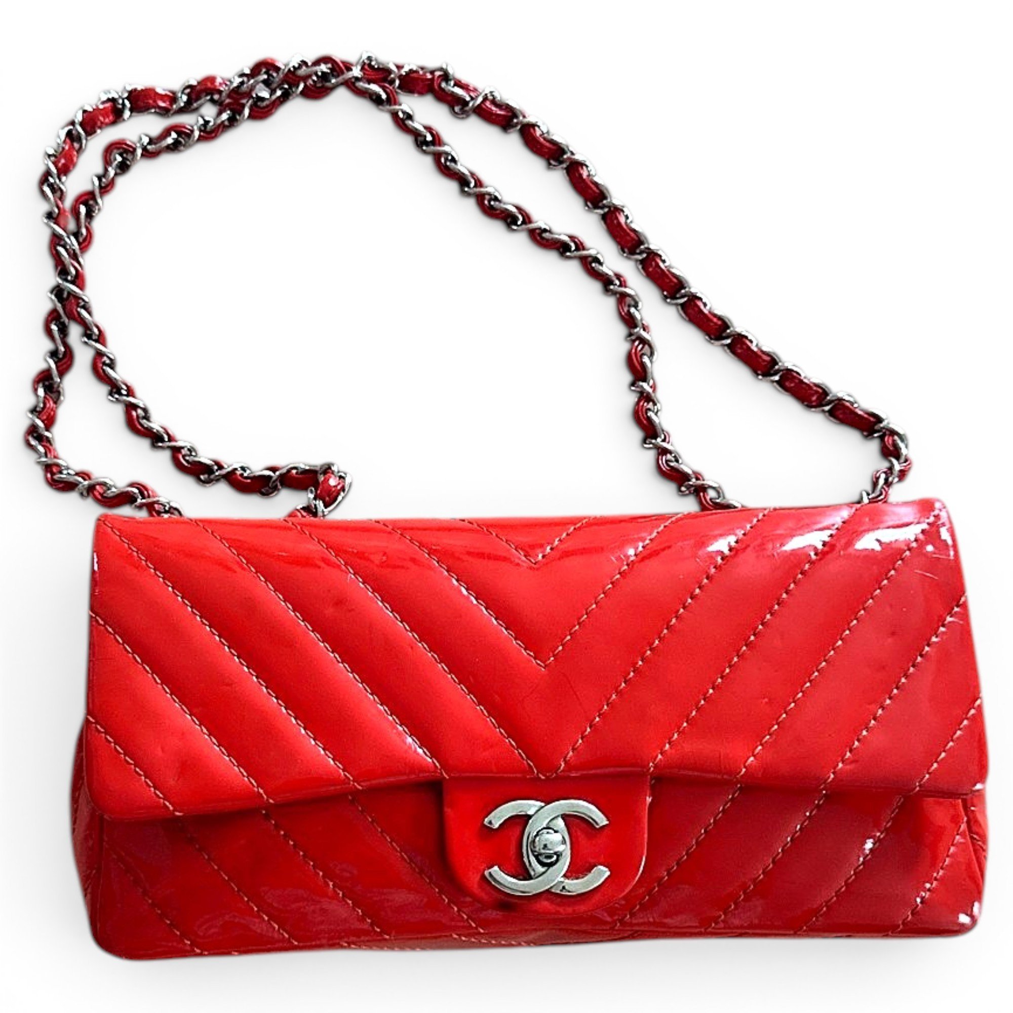 Timeless/Classique Valentine patent leather crossbody bag