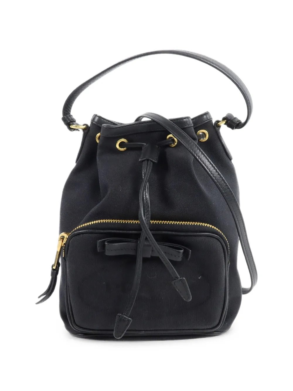 bow-detail bucket bag