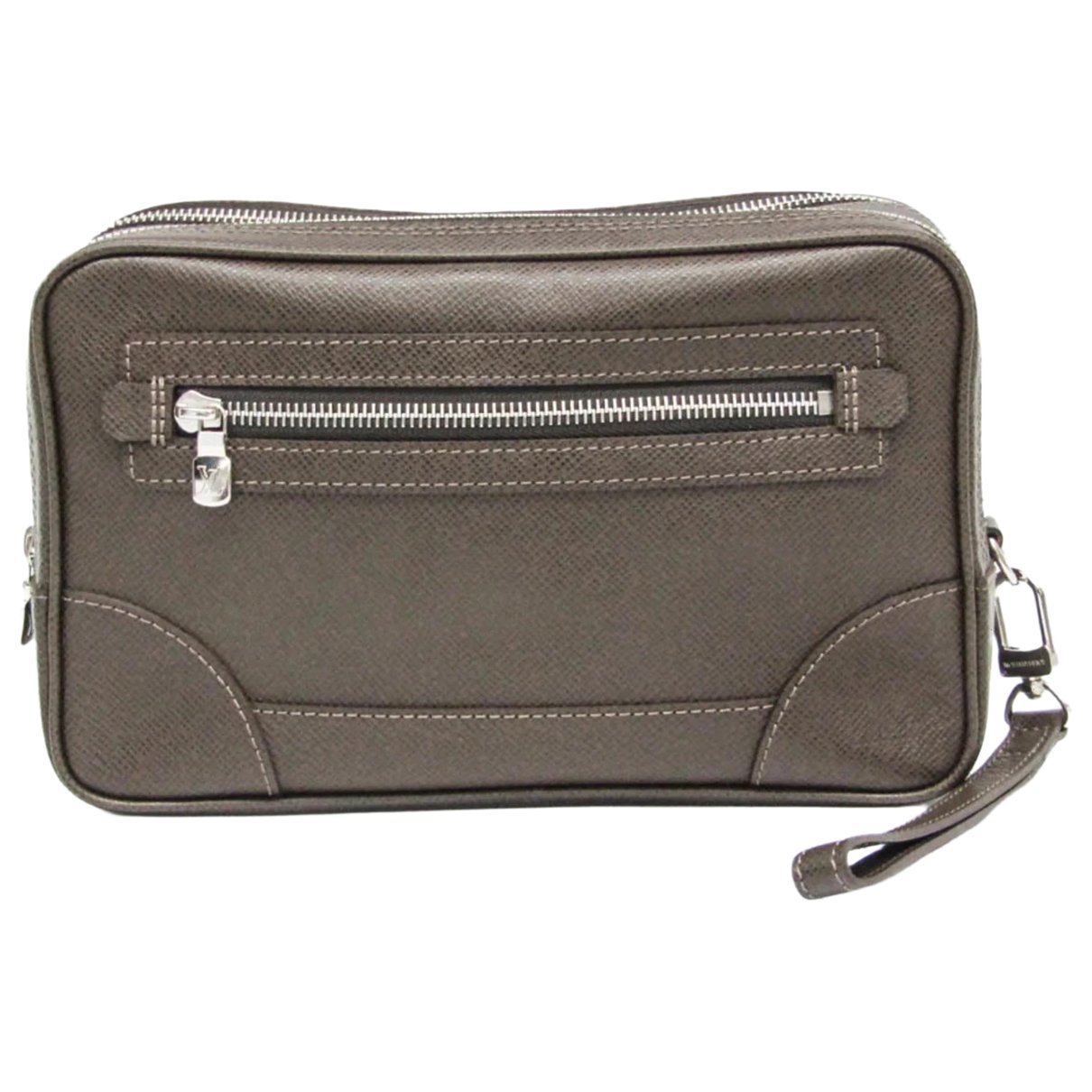 Leather clutch bag