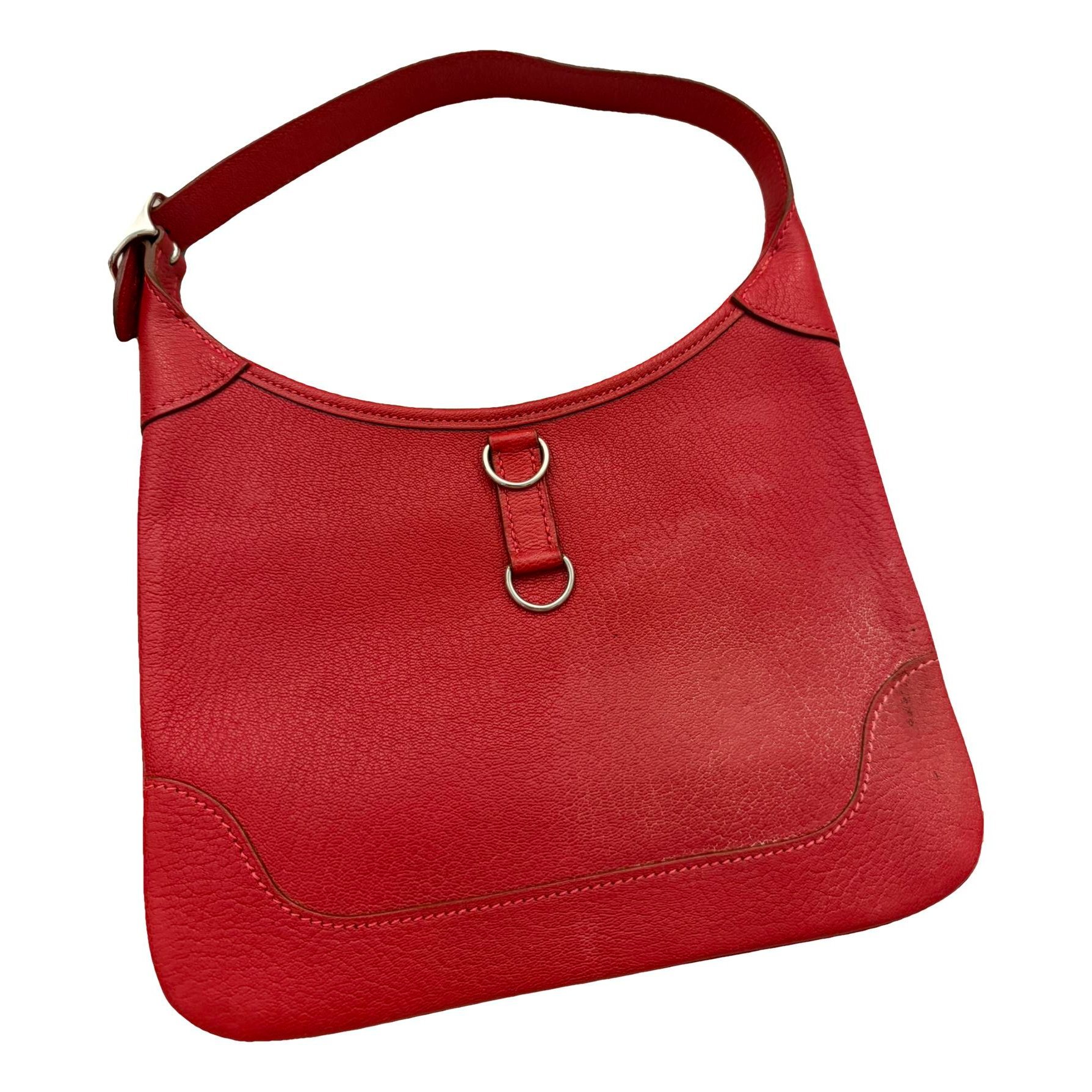Trim leather handbag