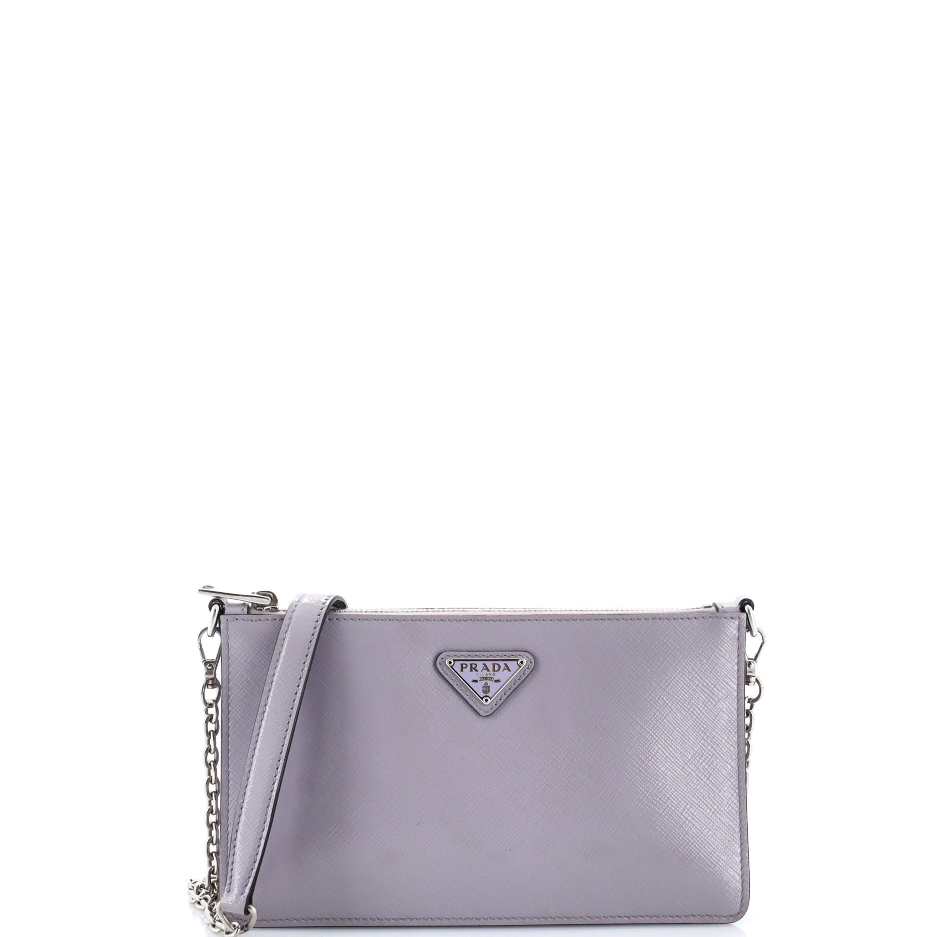 Chain Crossbody Bag Vernice Saffiano Leather Small