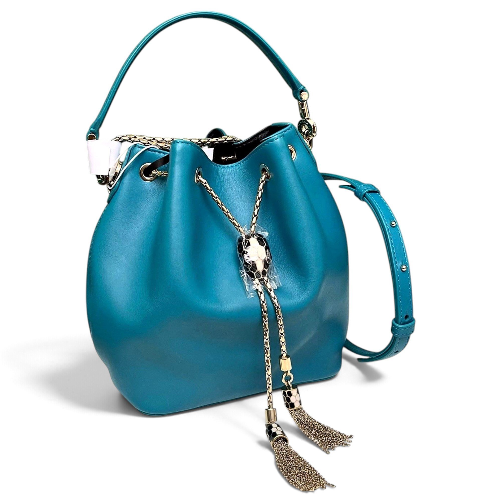 Serpenti leather handbag
